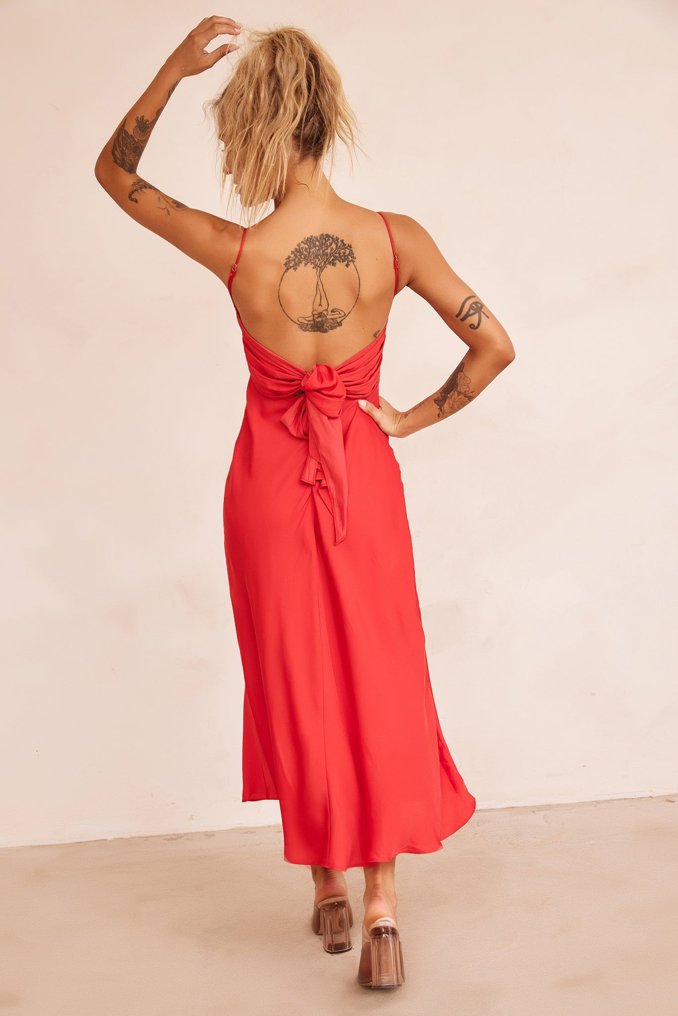 Affectionate Love Midi Dress - Red | Sage and Paige AUS.