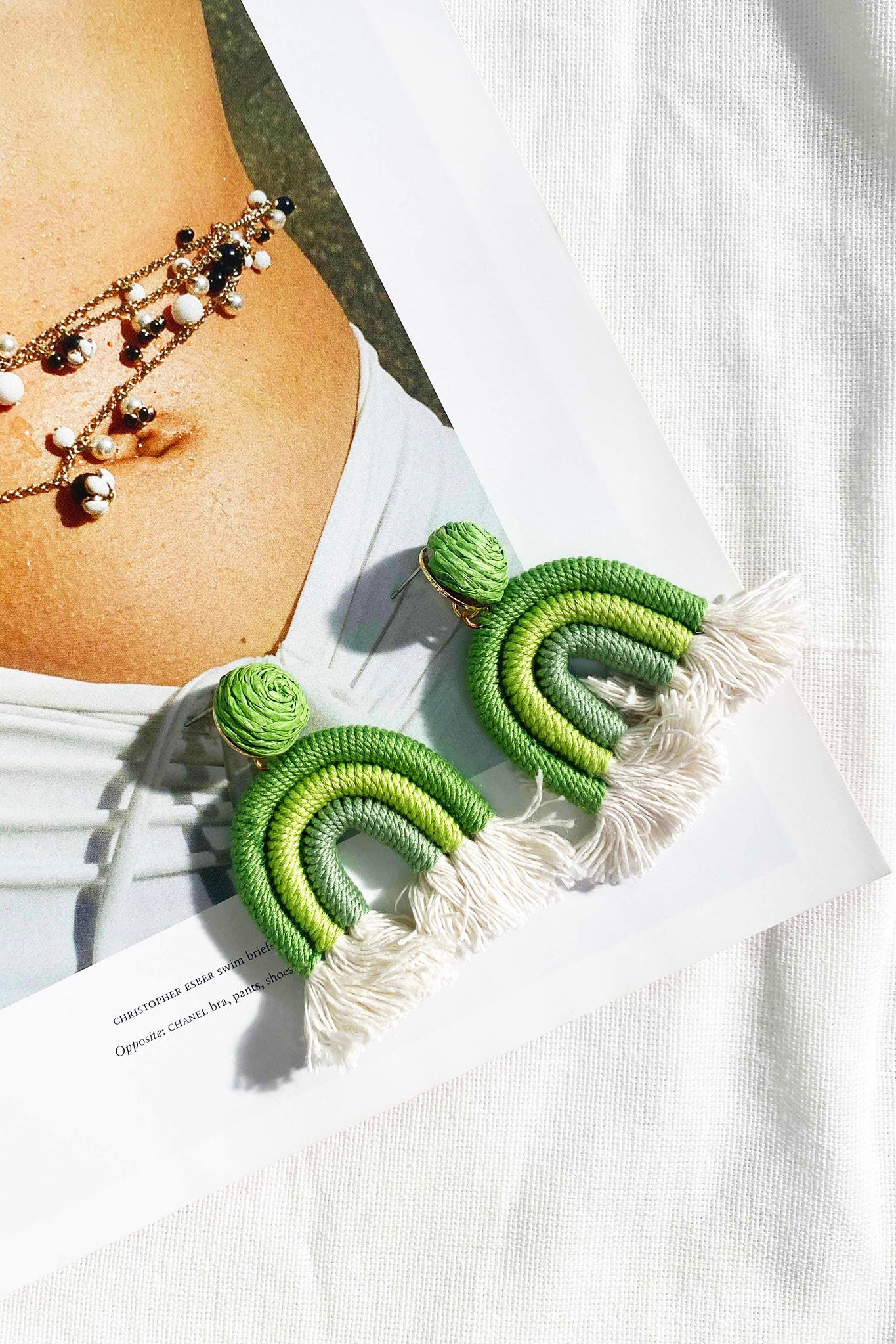 Love Full Oasis Earrings - Green | Sage and Paige AUS.