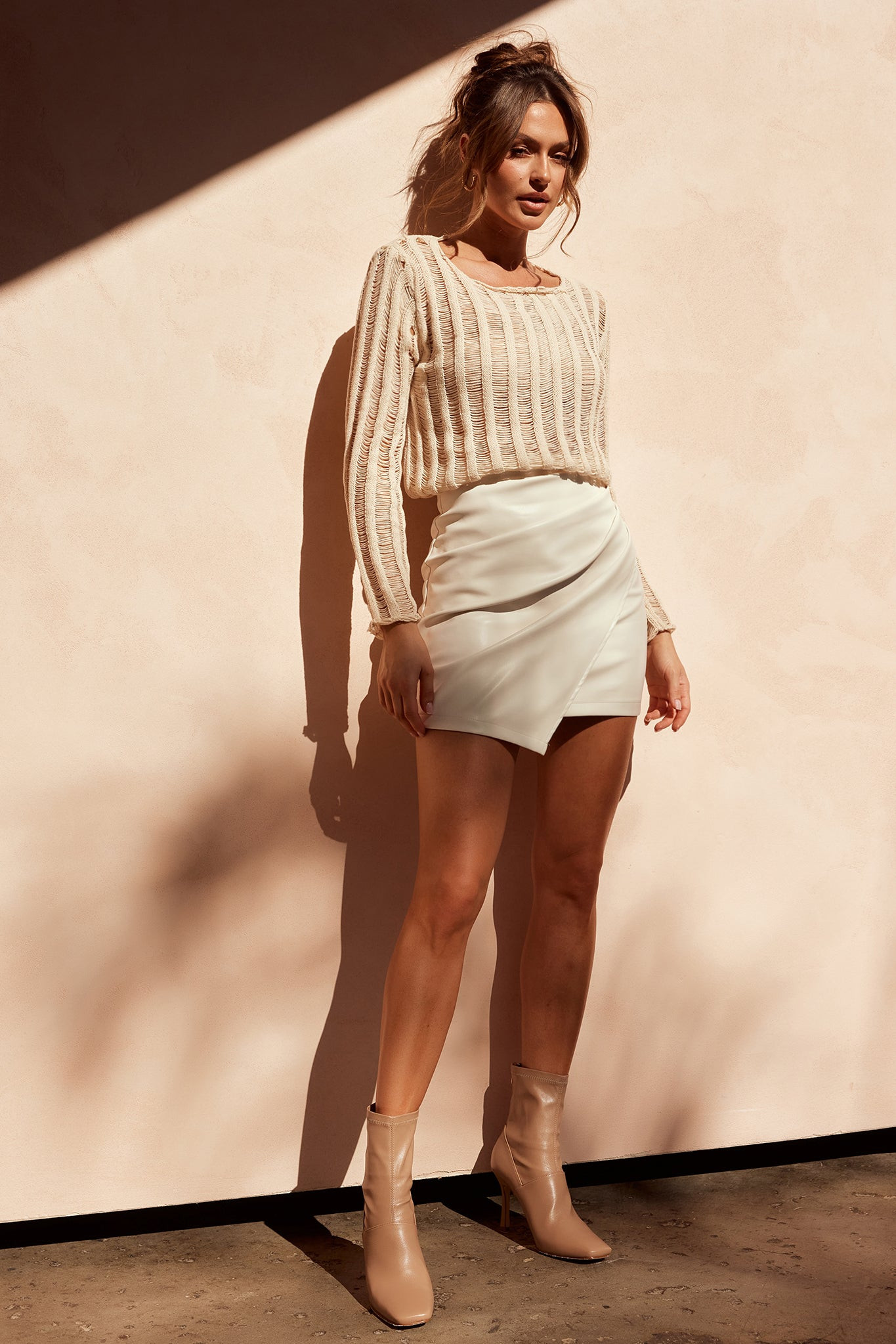 Dusk Streets Skirt - Cream | Sage and Paige AUS.