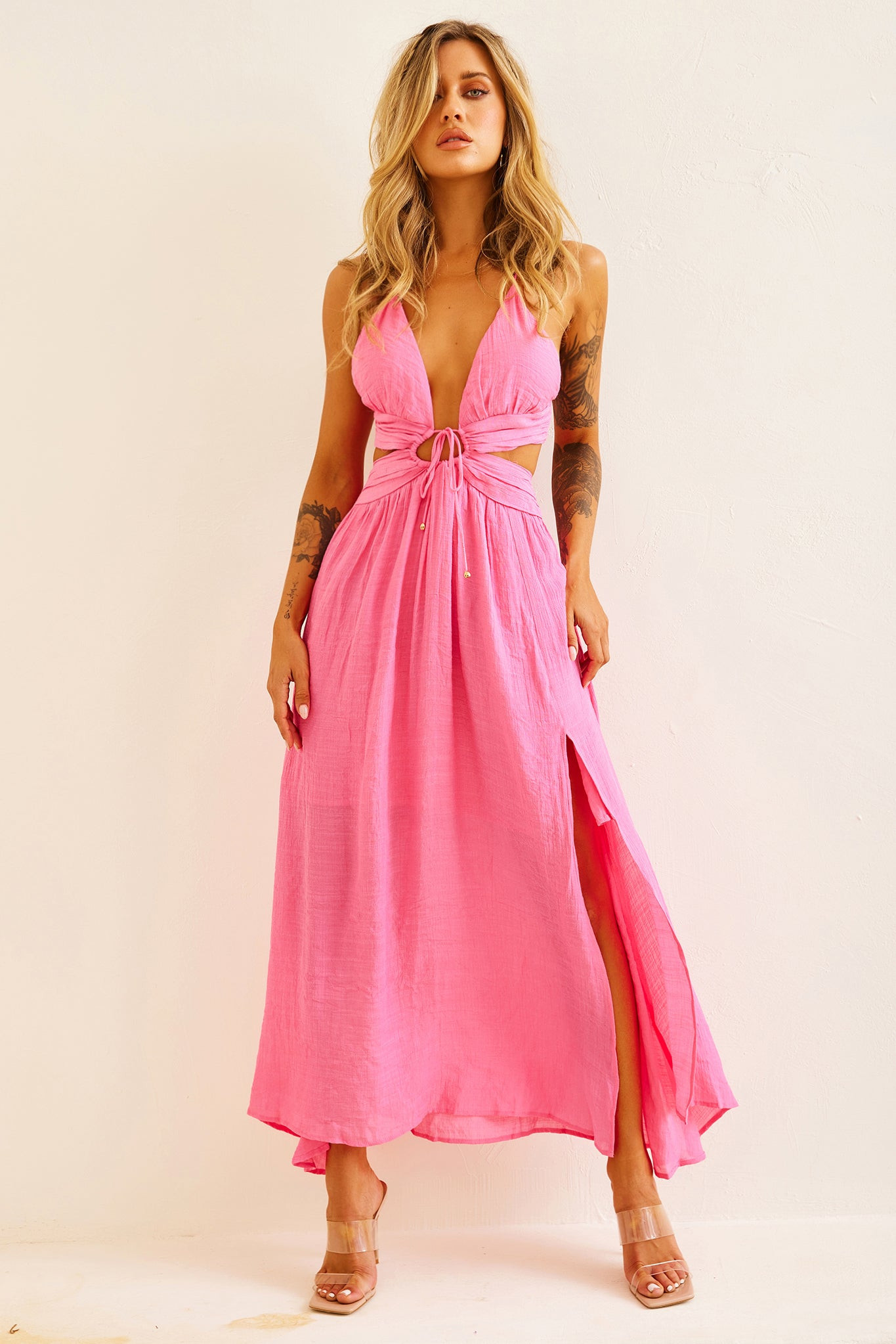 Dolly Maxi Dress - Pink | Sage and Paige AUS.