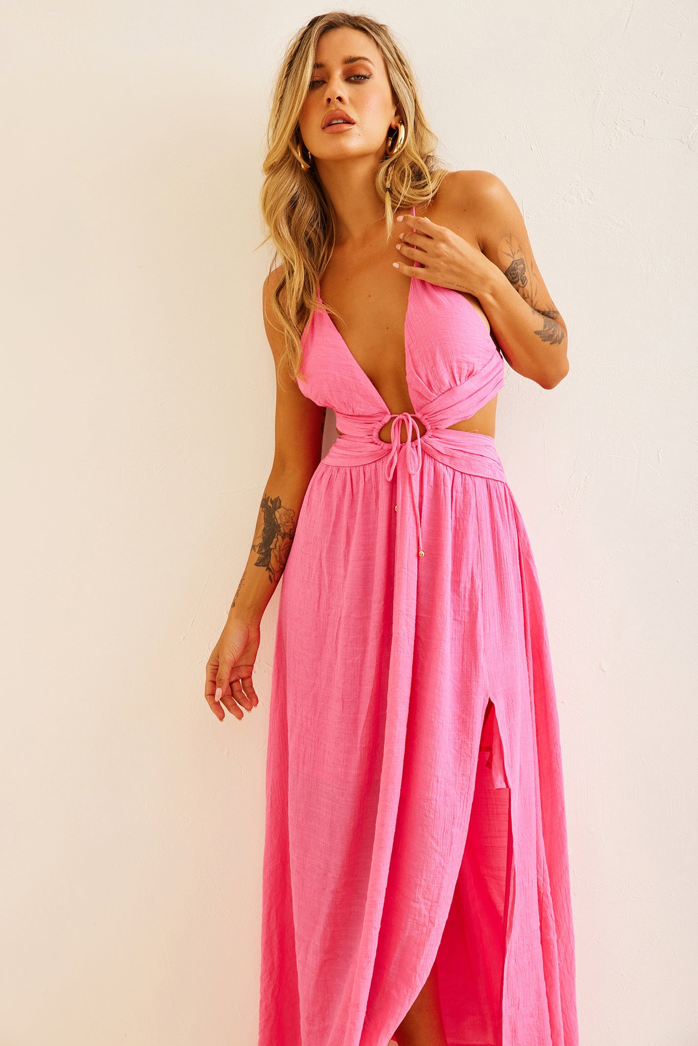 Dolly Maxi Dress - Pink | Sage and Paige AUS.