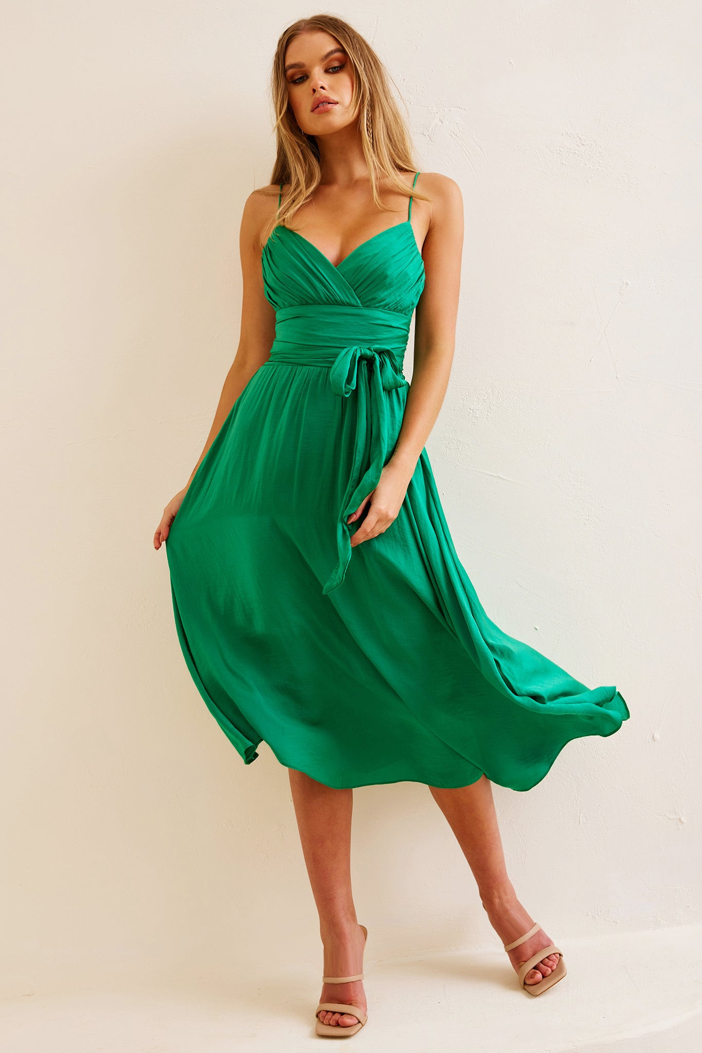 Switch Up Midi Dress - Emerald | Sage and Paige AUS.