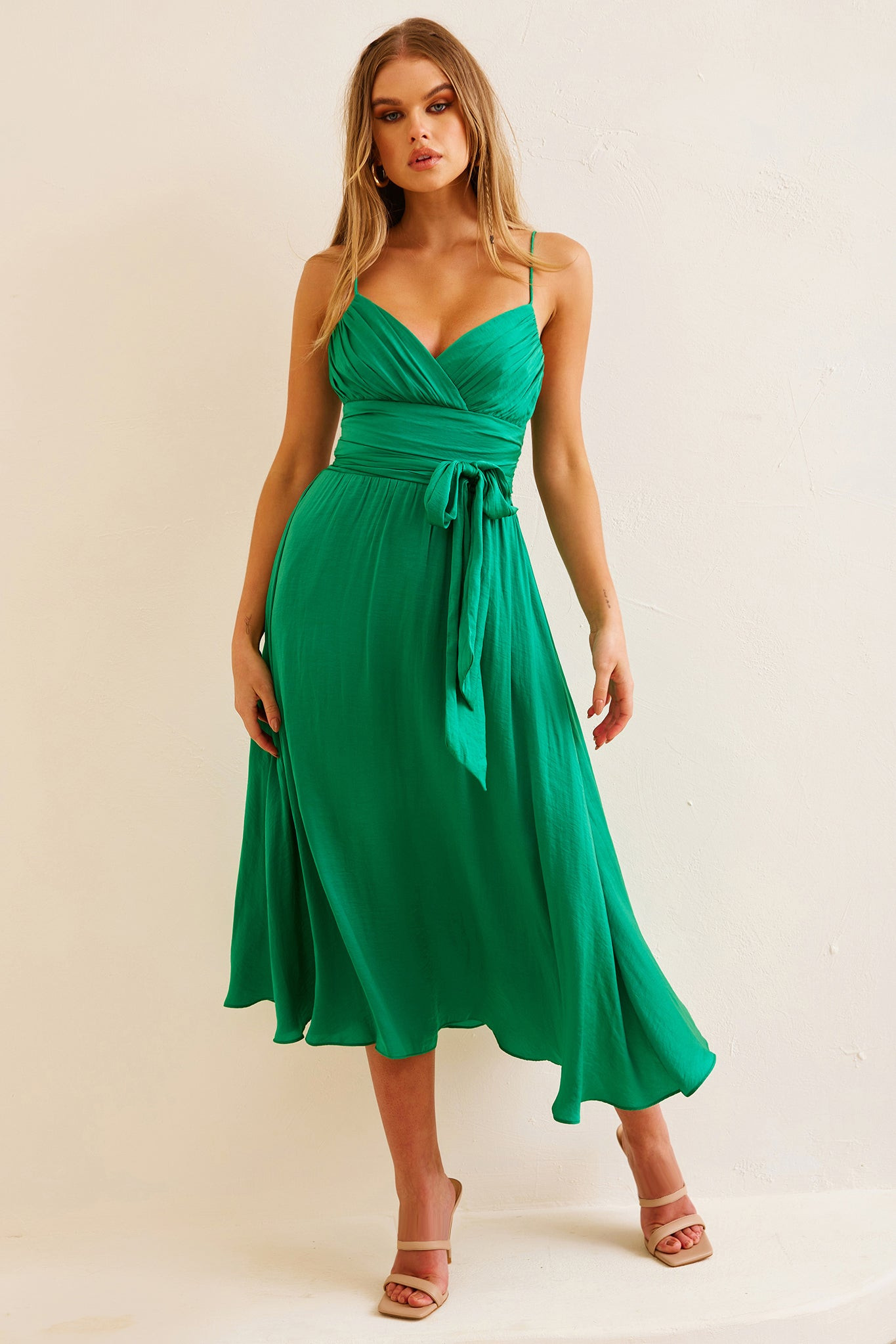 Switch Up Midi Dress - Emerald | Sage and Paige AUS.