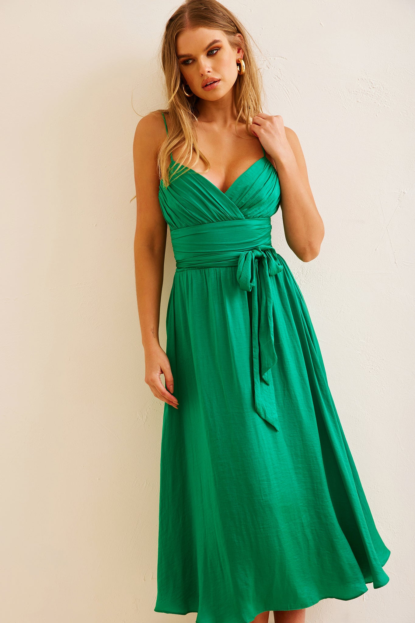 Switch Up Midi Dress - Emerald | Sage and Paige AUS.
