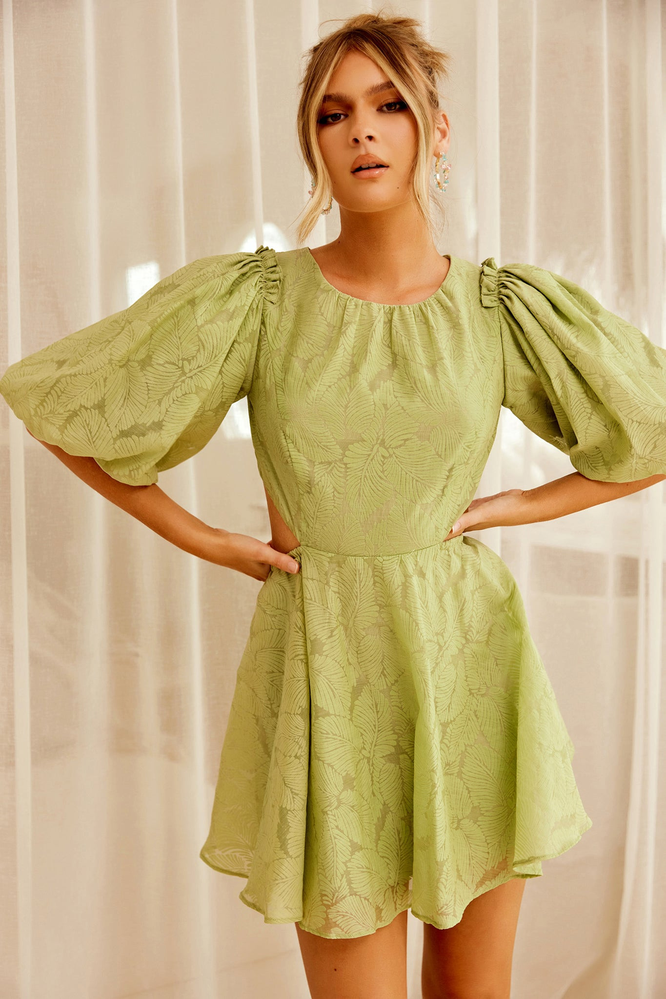 Fortunate Mini Dress - Green | Sage and Paige AUS.