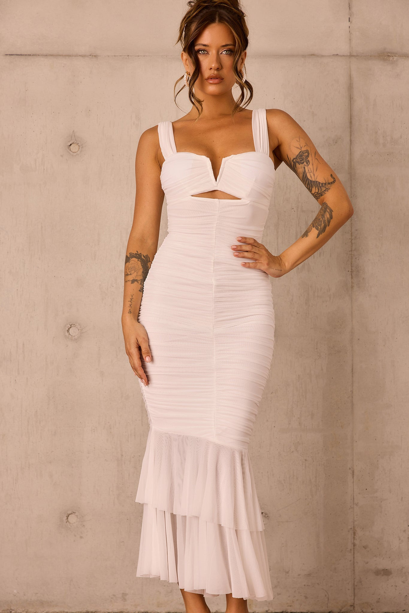 Eternal Muse Maxi Dress - White
