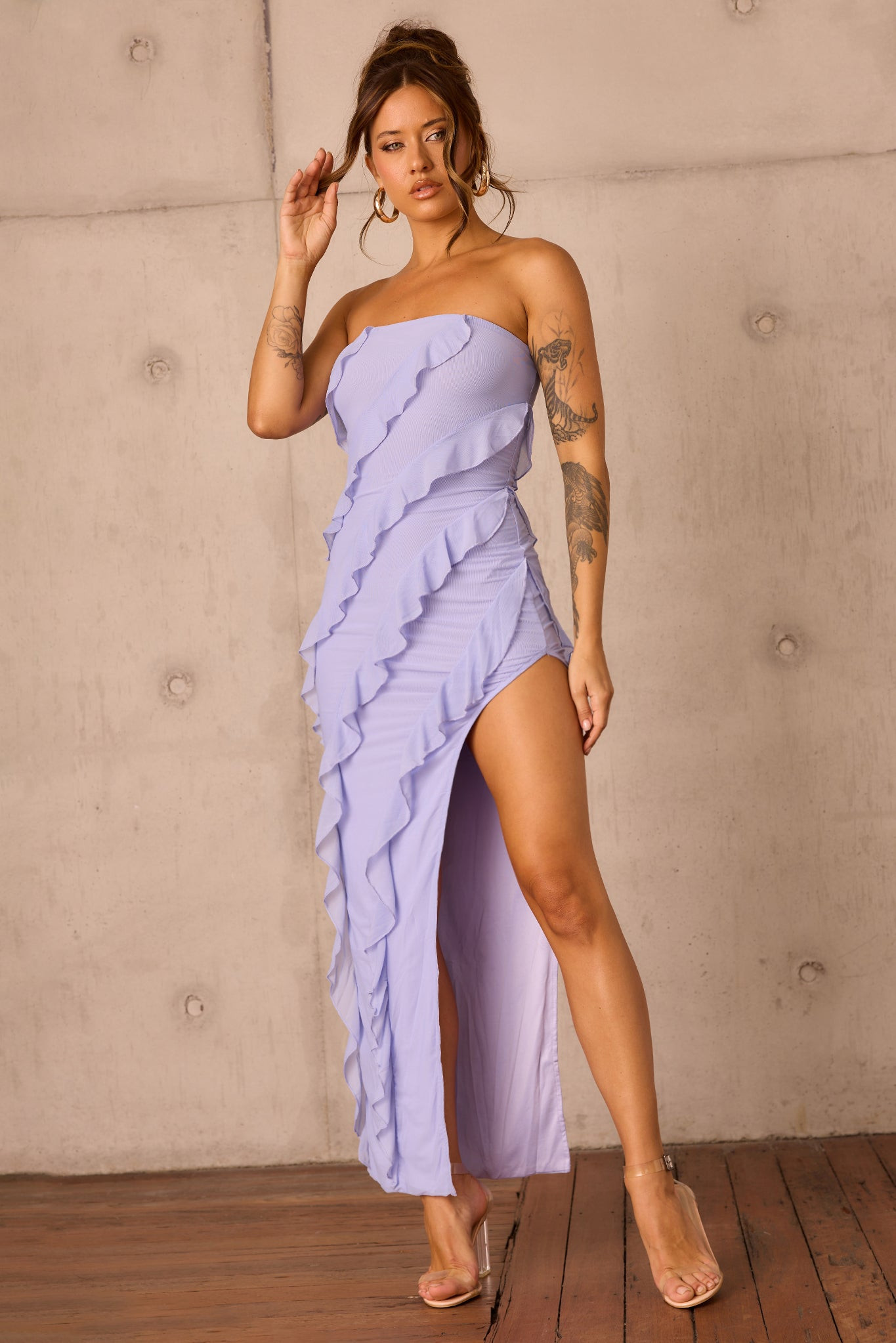 Gold Rush Maxi Dress - Cornflower