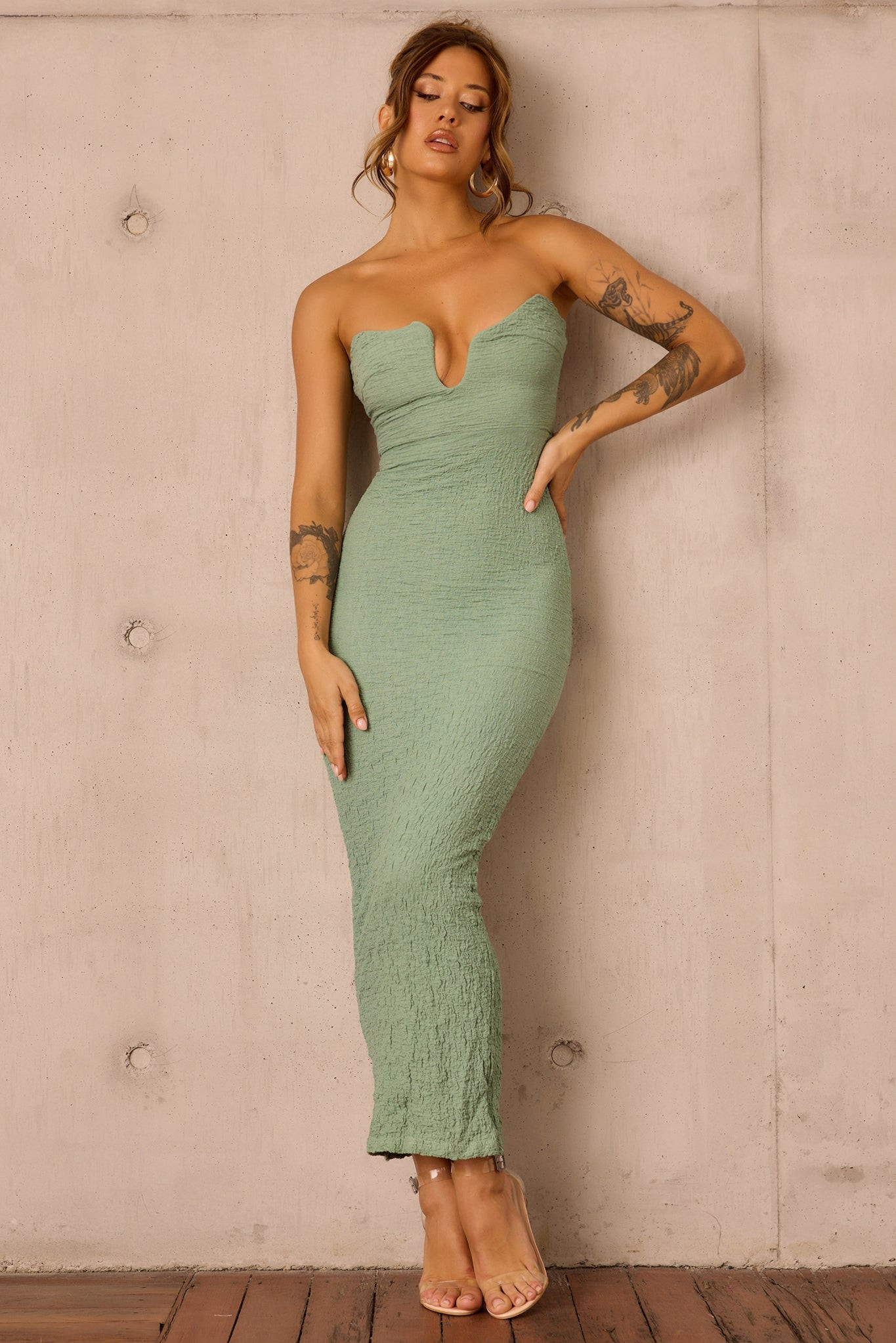 Saya Midi Dress - Sage