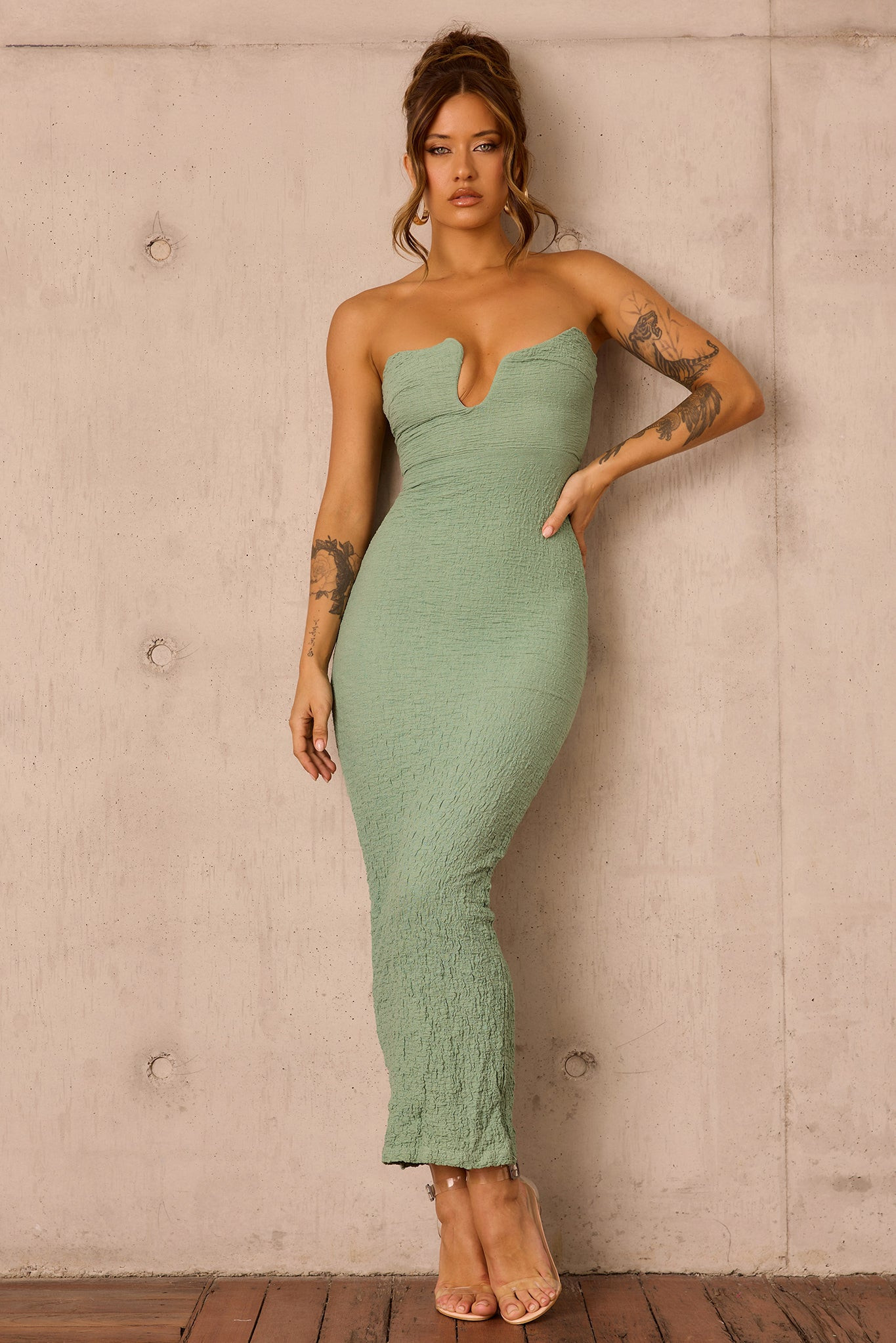 Saya Midi Dress - Sage