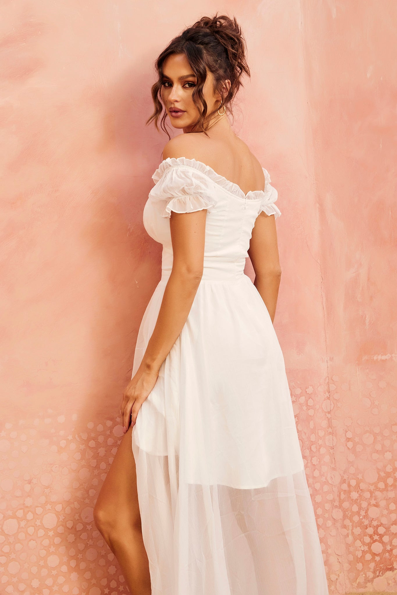 Perfect Storm Maxi Dress - White | Sage and Paige AUS.