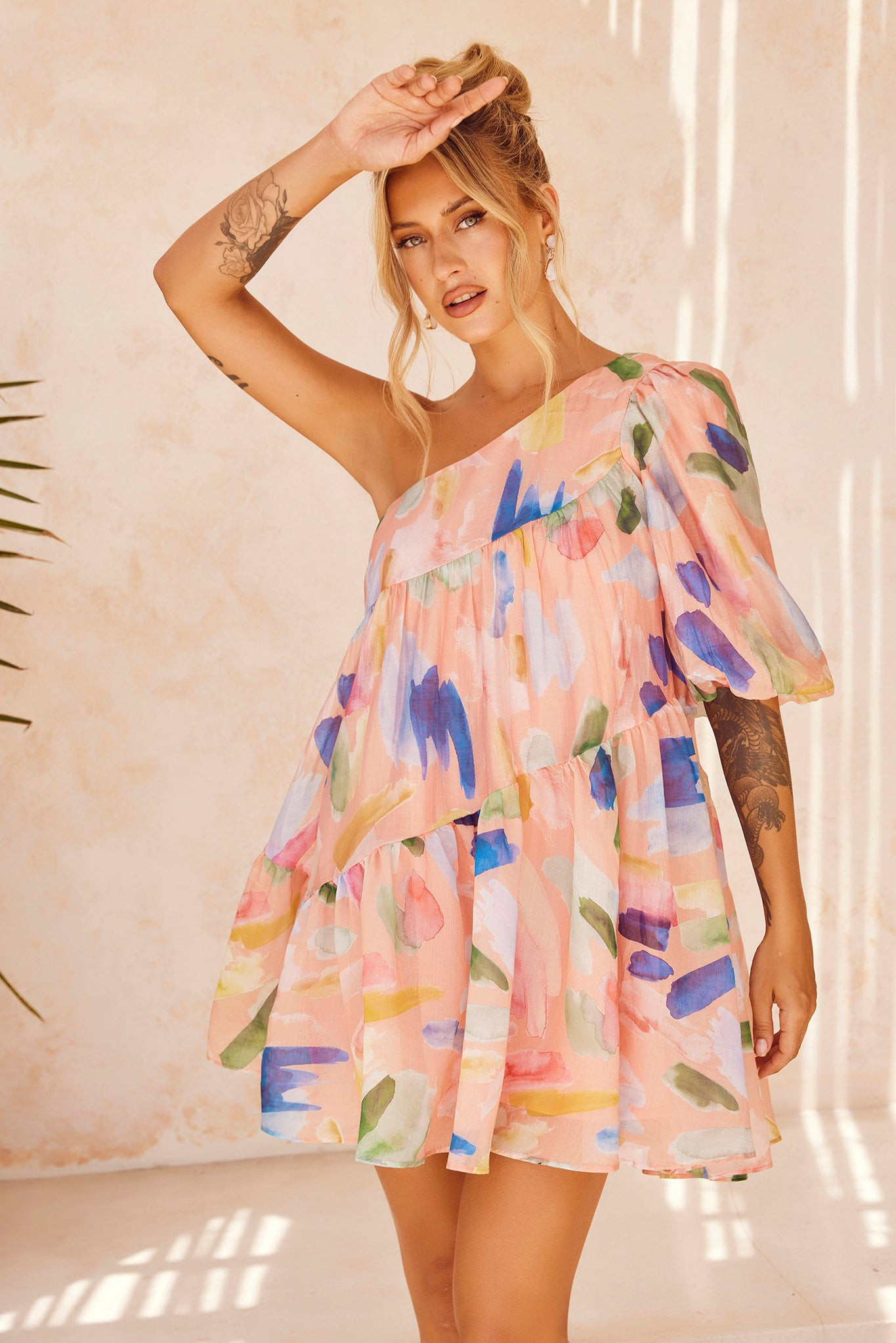 In Our Dreams Mini Dress - Nude Multi | Sage and Paige AUS.