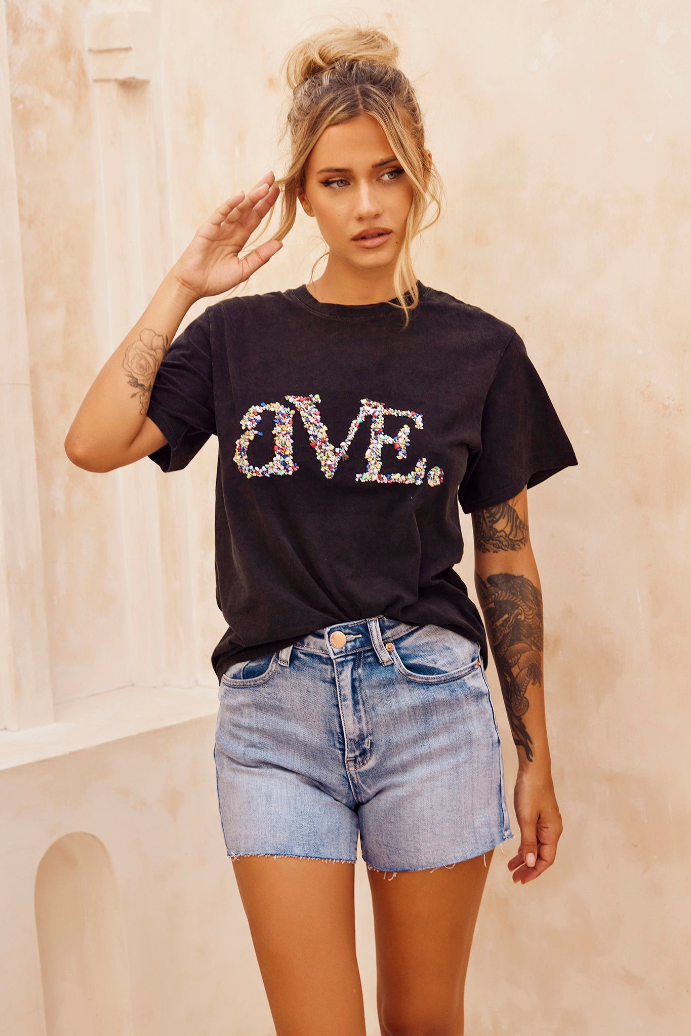 Show Stop Denim Shorts - Washed Blue | Sage and Paige AUS.