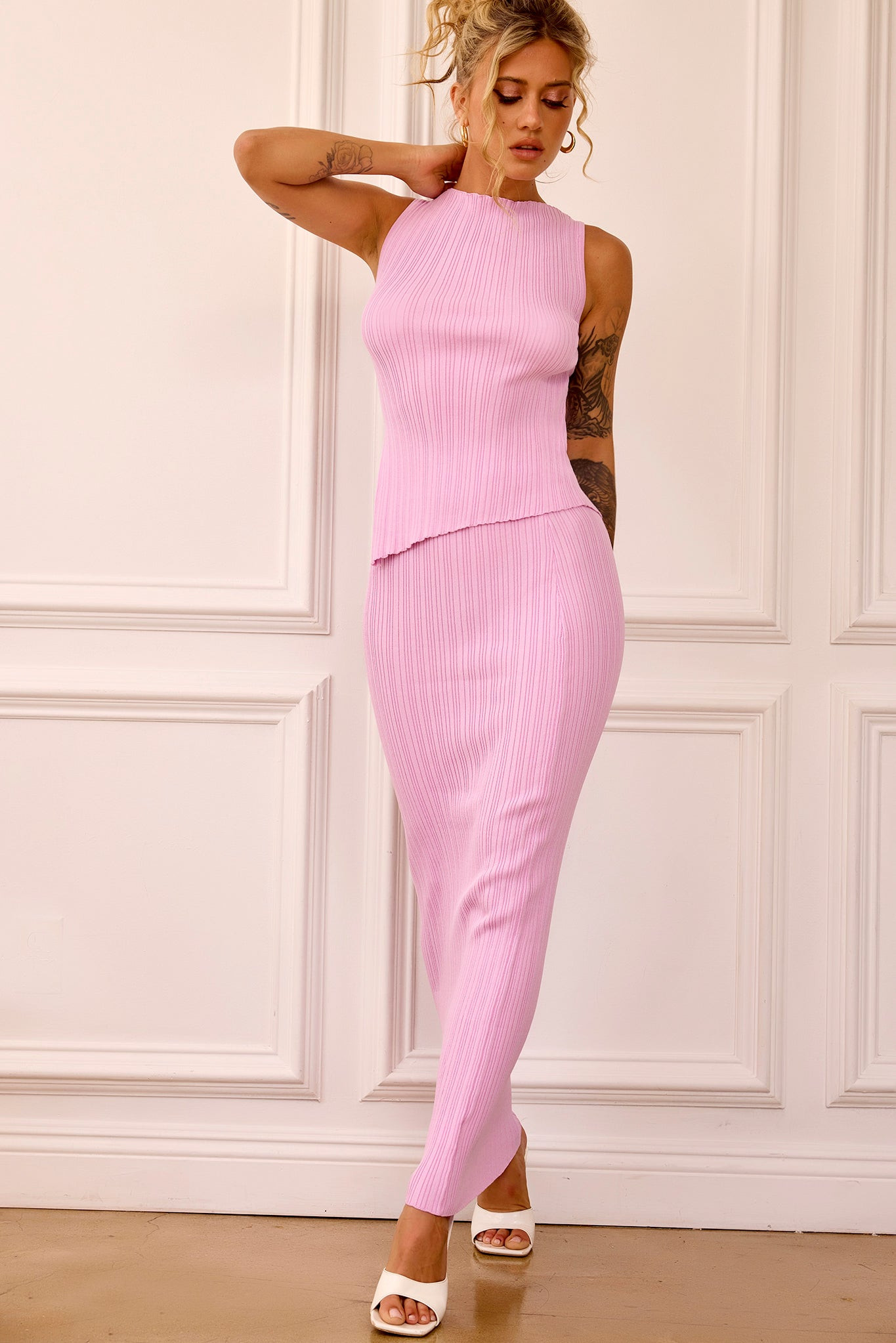 Coffee Chat Skirt - Pink | Sage and Paige AUS.