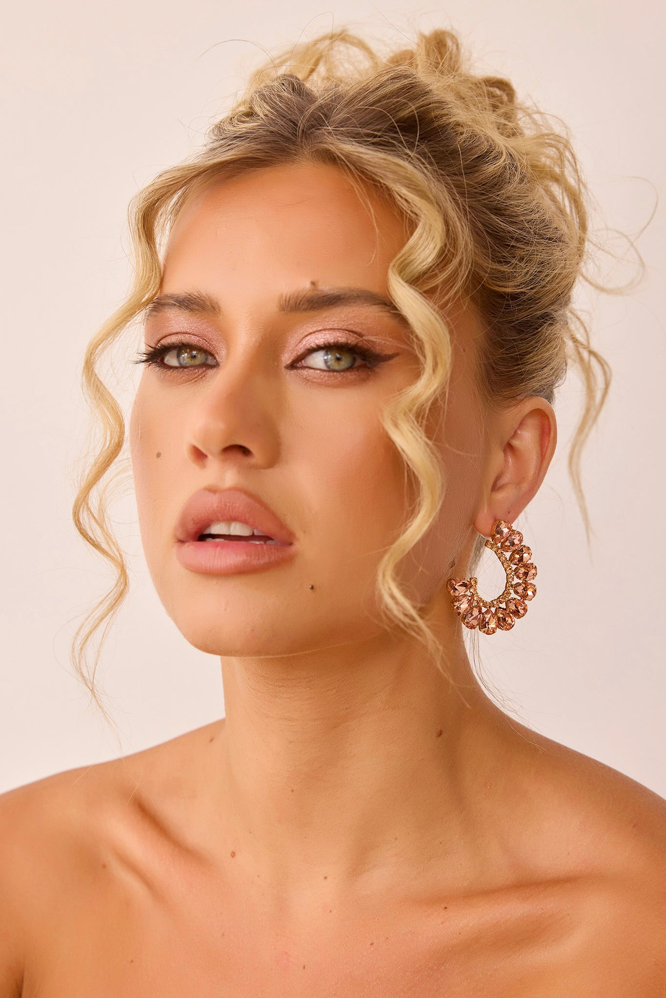 Reflective Earrings - Rose Gold | Sage and Paige AUS.