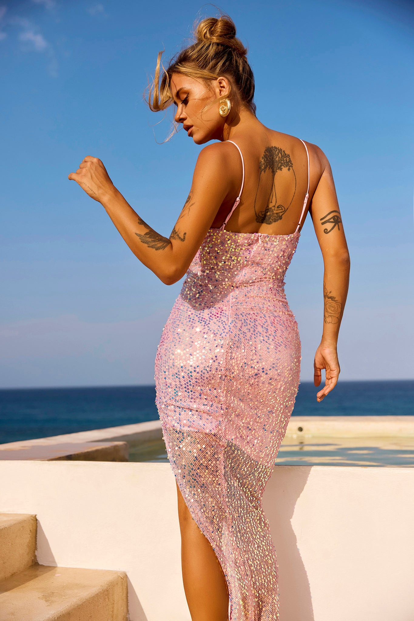 Make This Mine Midi Dress - Pink | Sage and Paige AUS.