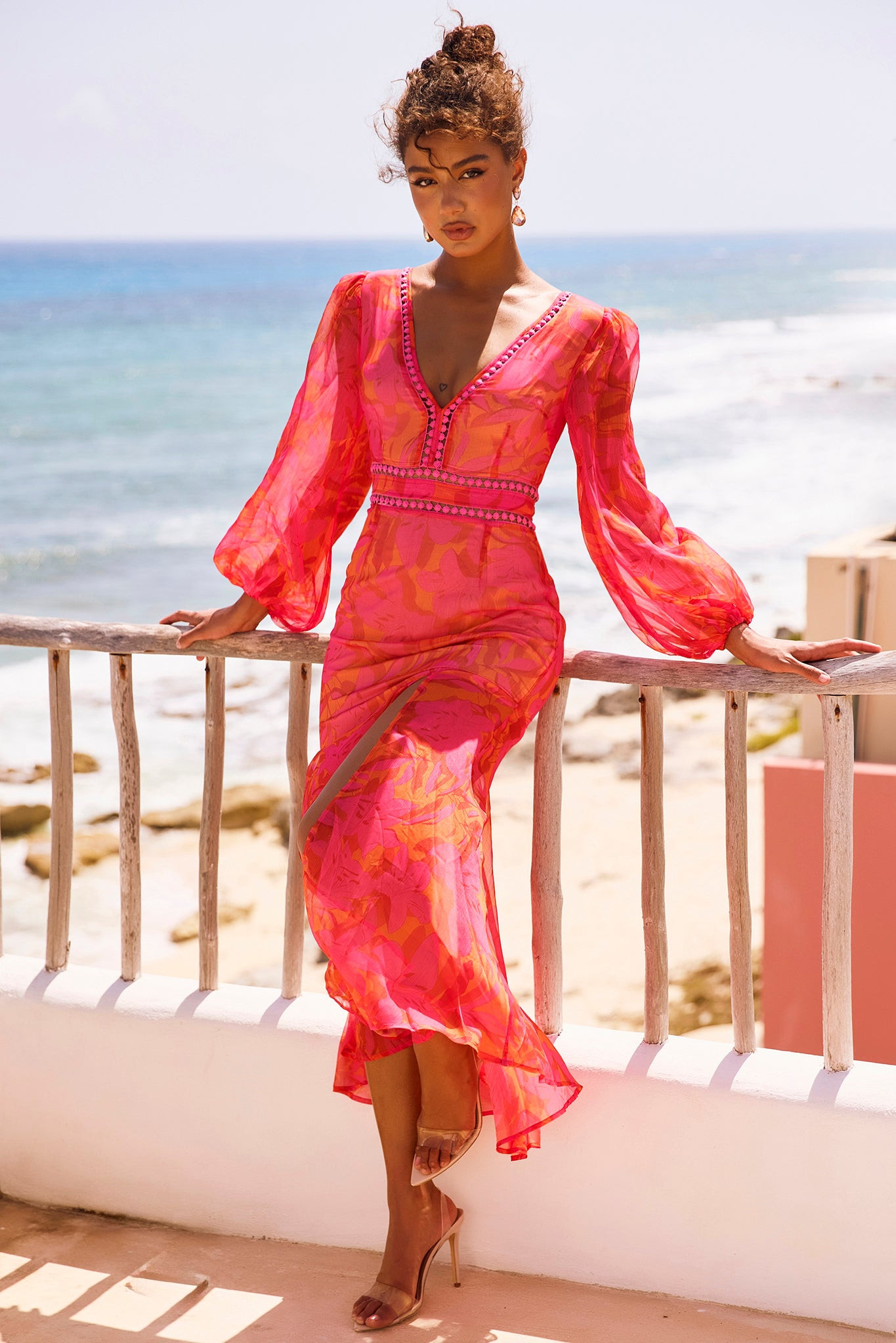 Shea Maxi Dress - Red | Sage and Paige AUS.