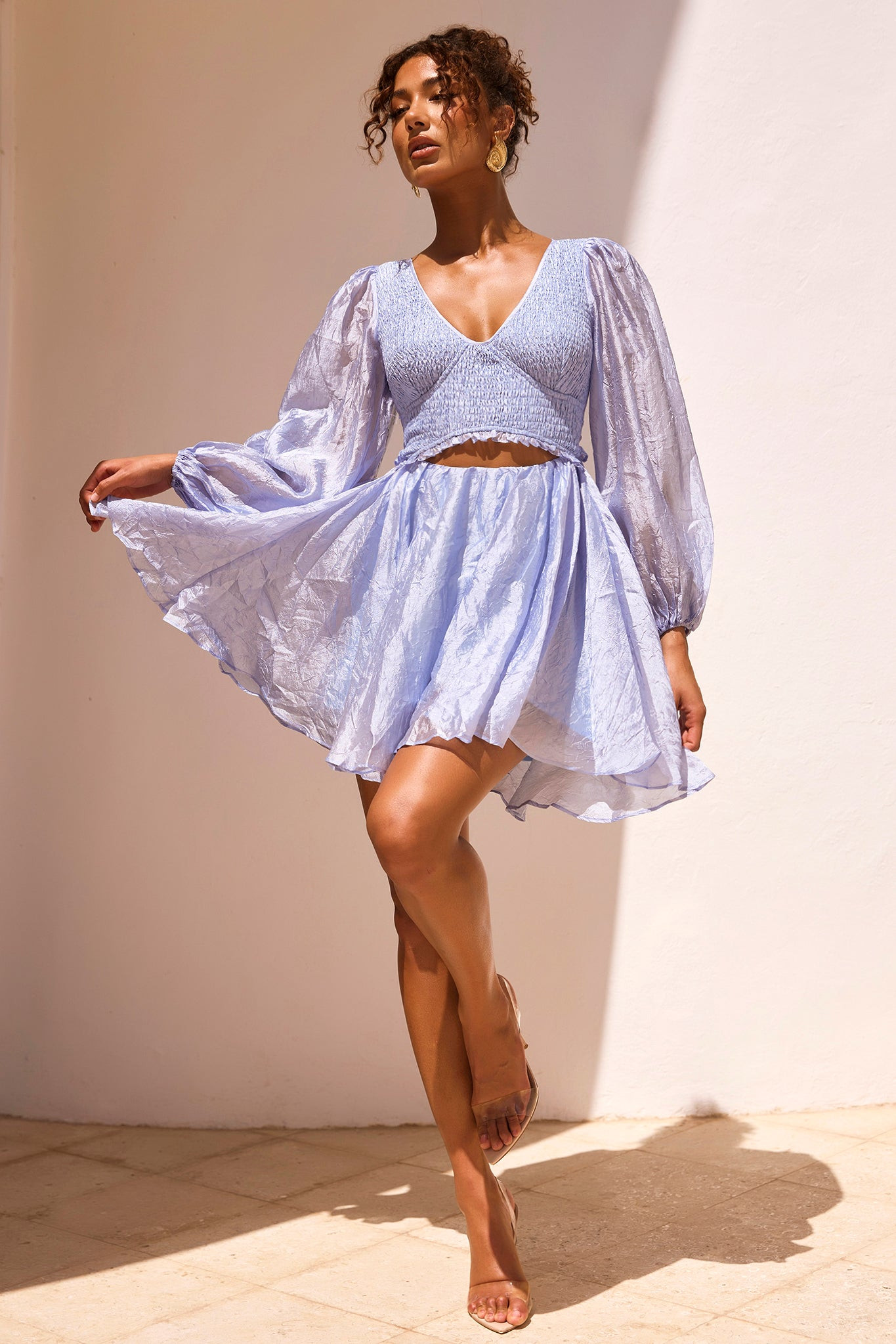 First Date Mini Dress - Cornflower | Sage and Paige AUS.
