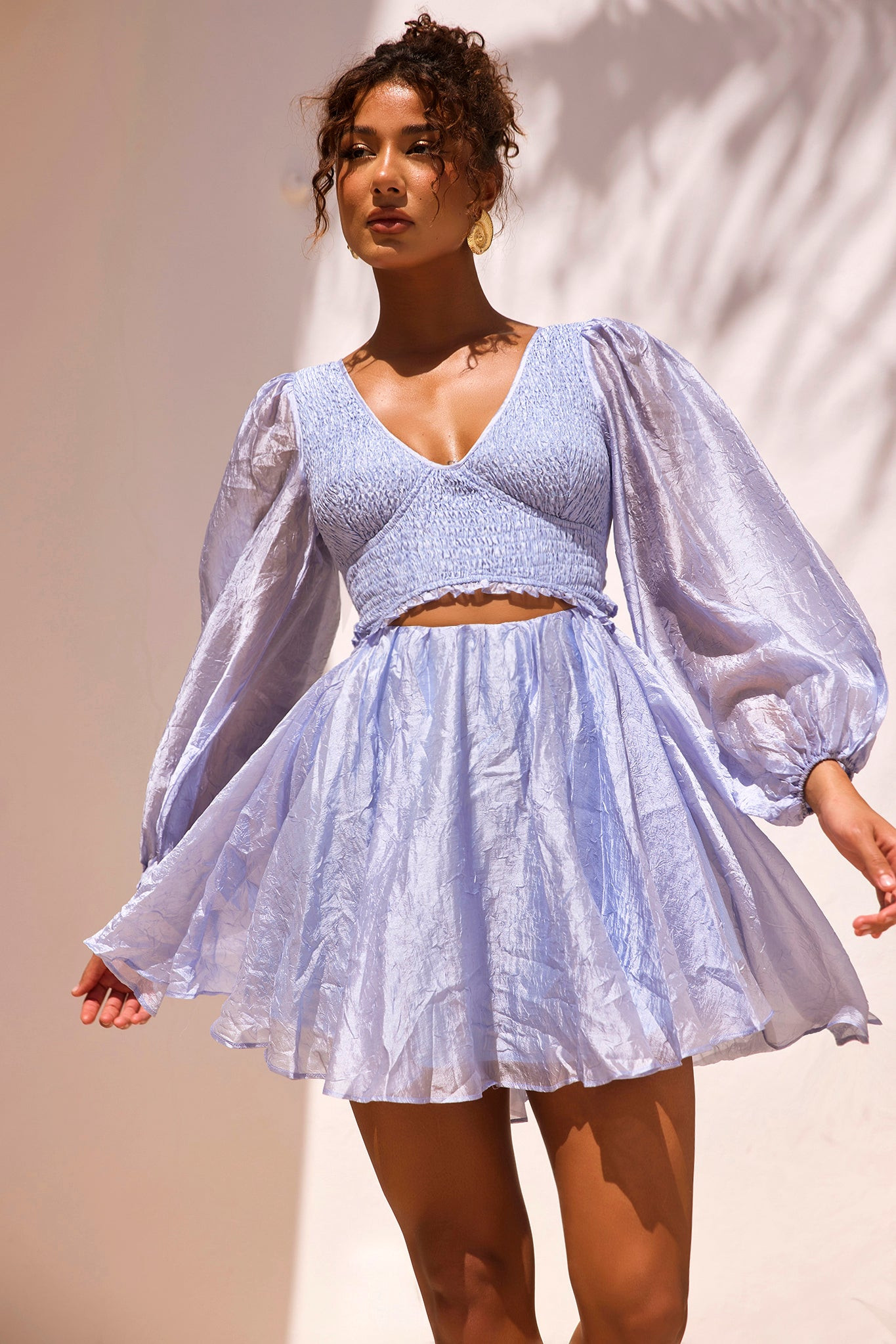 First Date Mini Dress - Cornflower | Sage and Paige AUS.