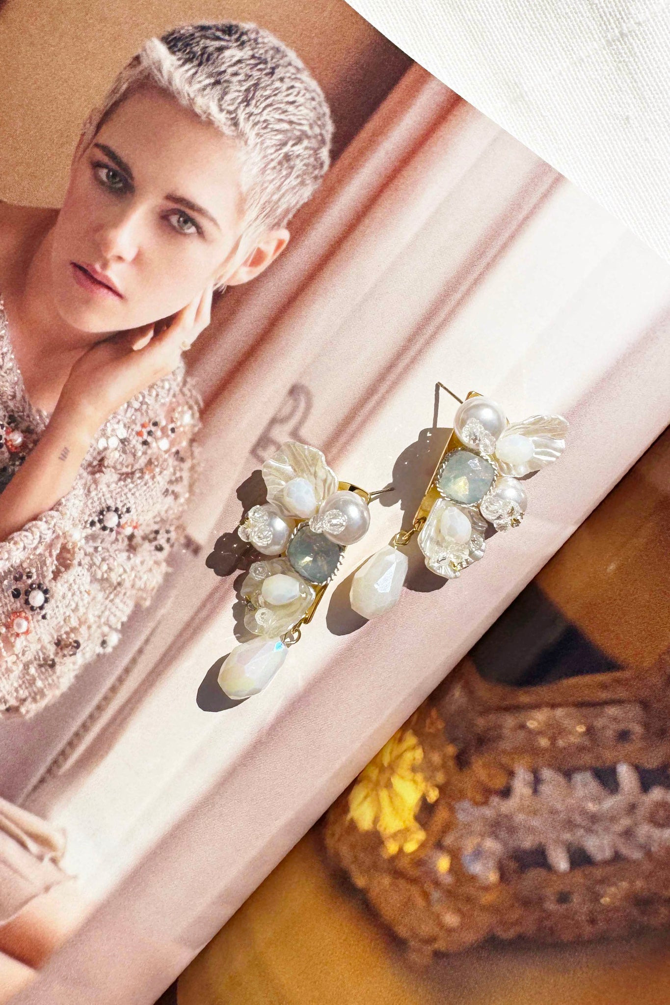 Ena Earrings - White | Sage and Paige AUS.