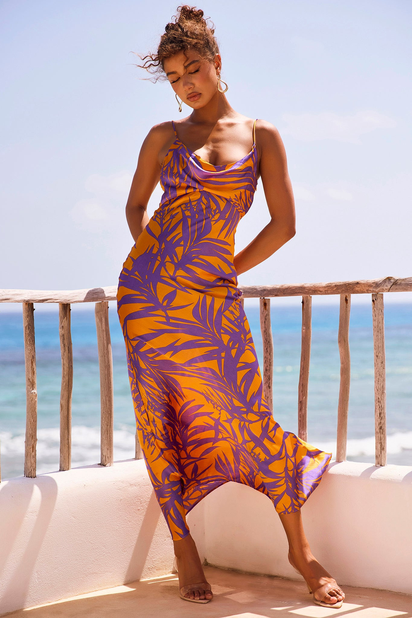 May In A Mood Maxi Dress - Purple Multi | Sage and Paige AUS.