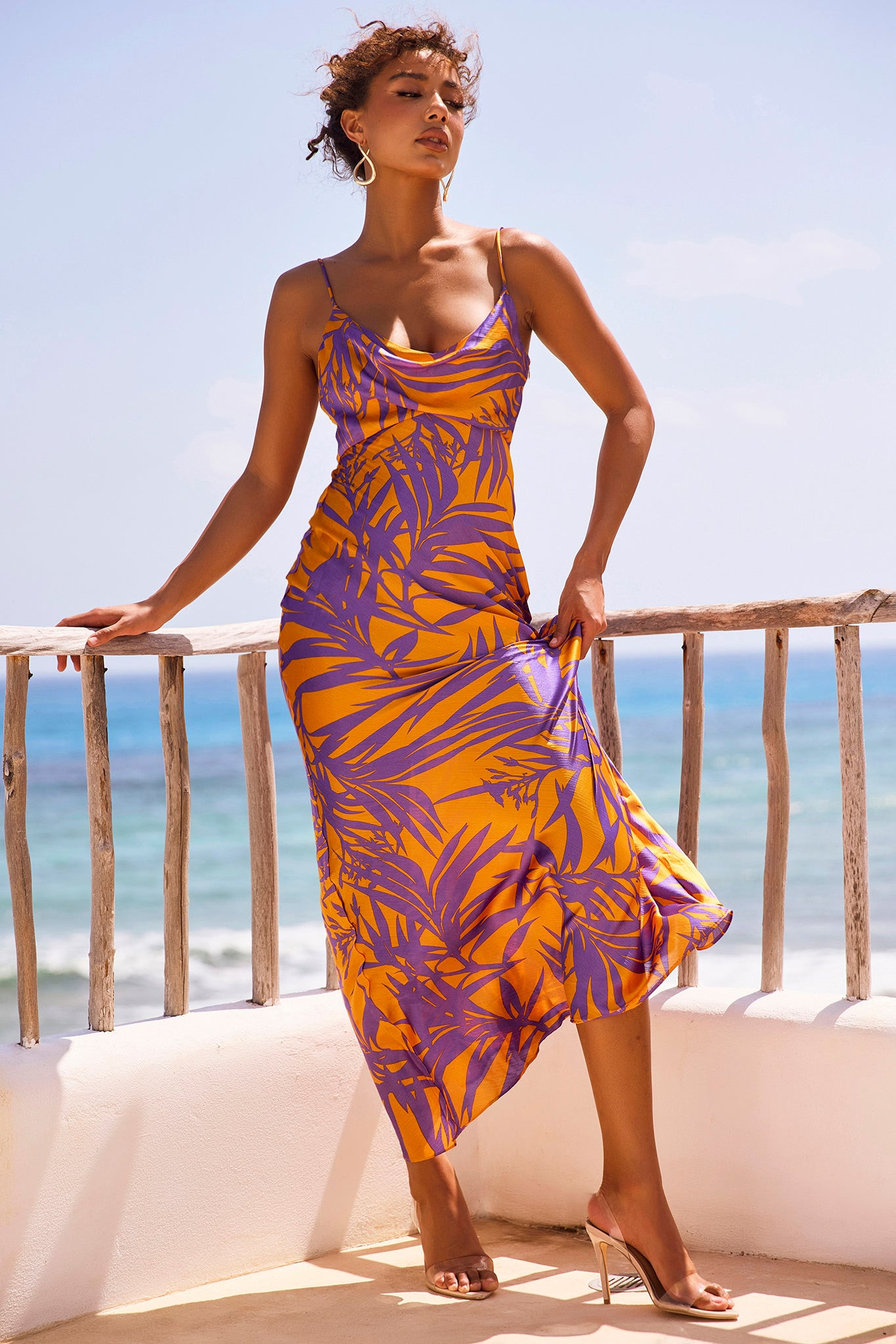 May In A Mood Maxi Dress - Purple Multi | Sage and Paige AUS.