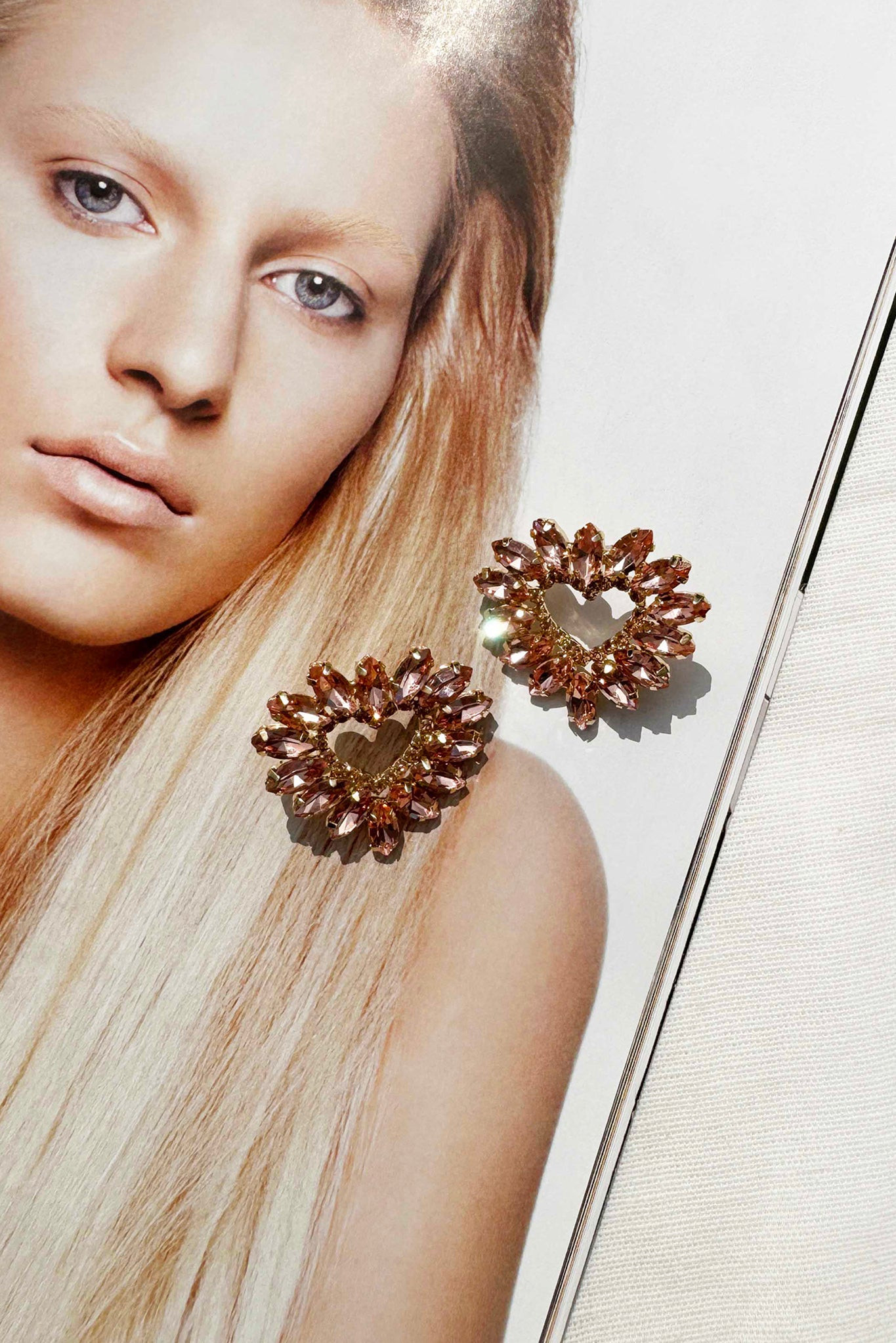 River Heartbeat Earrings - Rose Gold | Sage and Paige AUS.