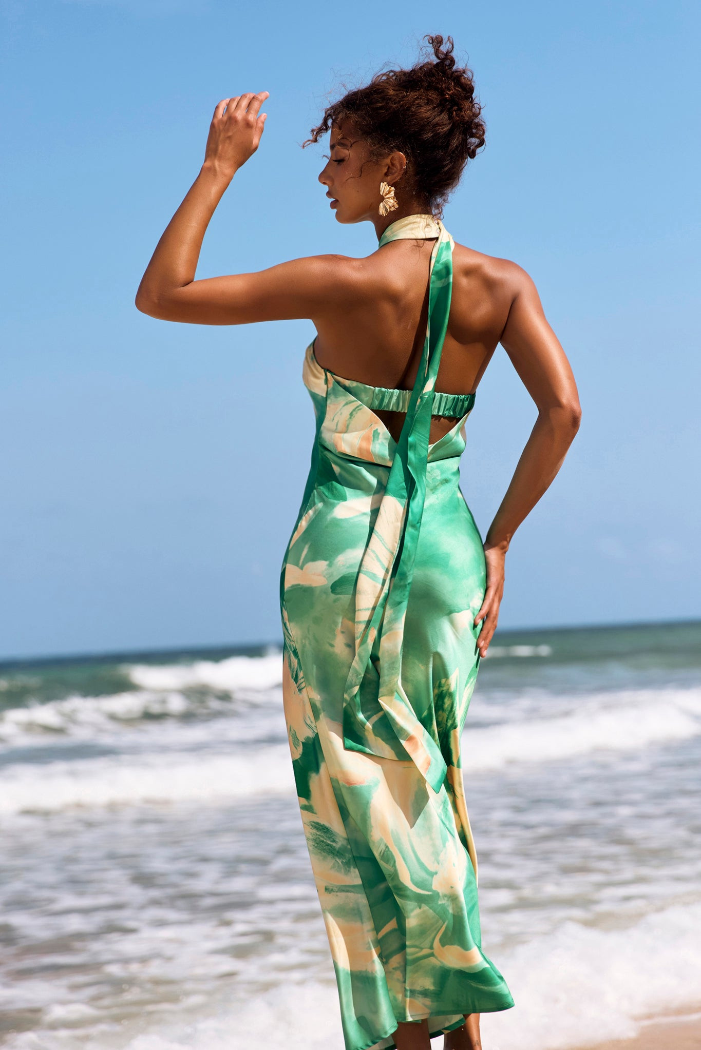 On The Dance Floor Maxi Dress - Green Multi | Sage and Paige AUS.