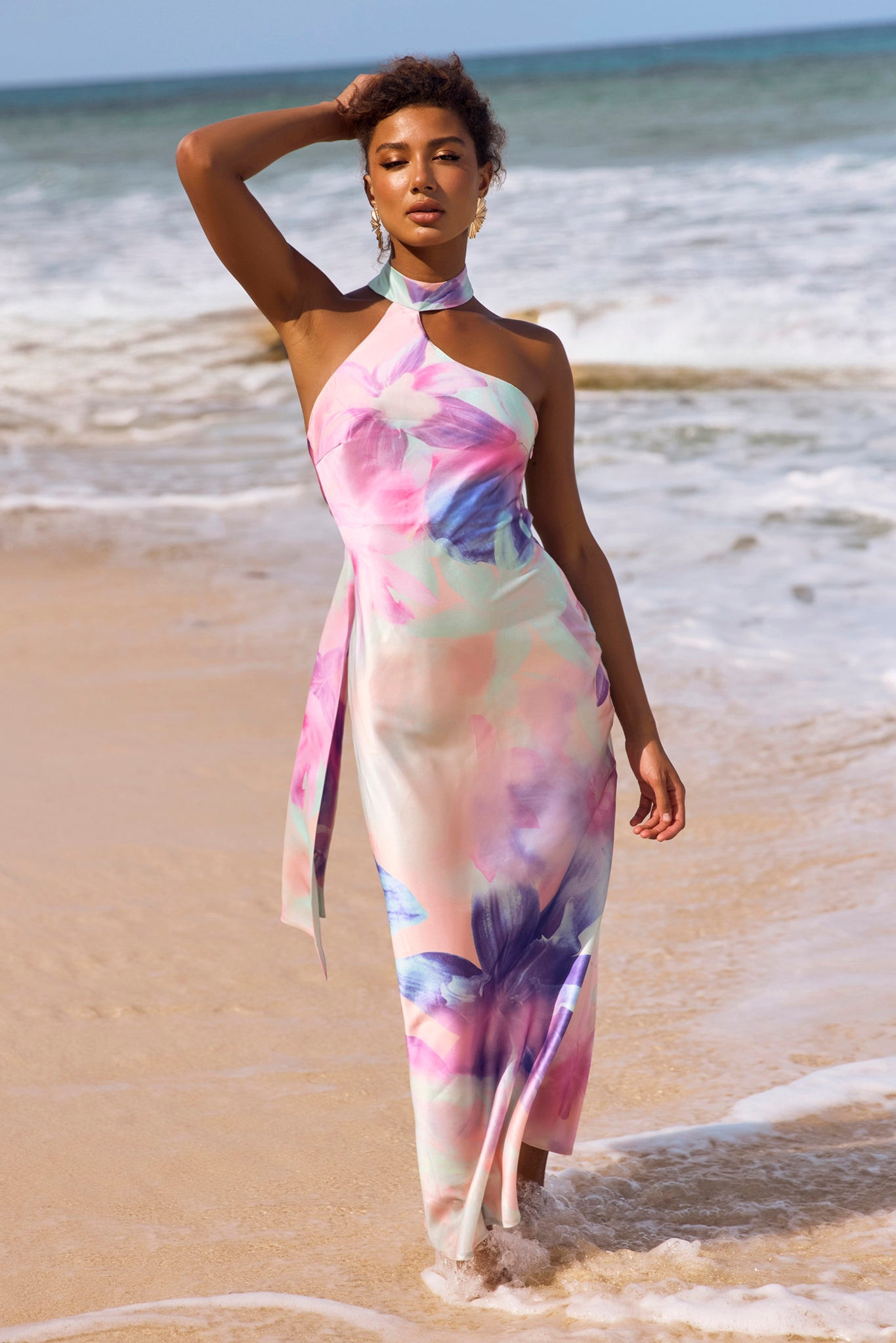 On The Dance Floor Maxi Dress - Purple Multi | Sage and Paige AUS.