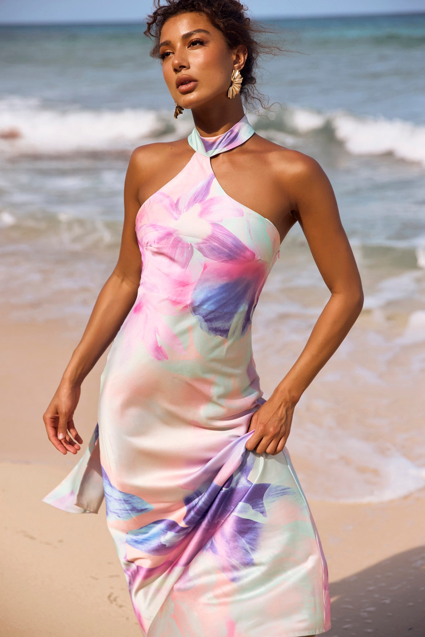 On The Dance Floor Maxi Dress - Purple Multi | Sage and Paige AUS.