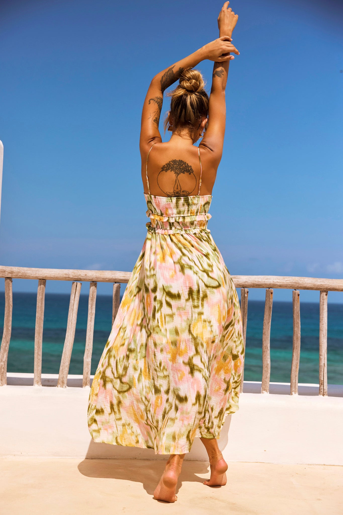 Sun Lover Maxi Dress - Green Multi | Sage and Paige AUS.