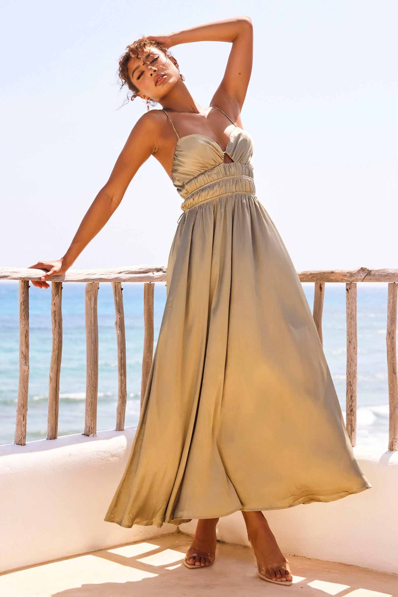 Way To You Maxi Dress - Olive | Sage and Paige AUS.