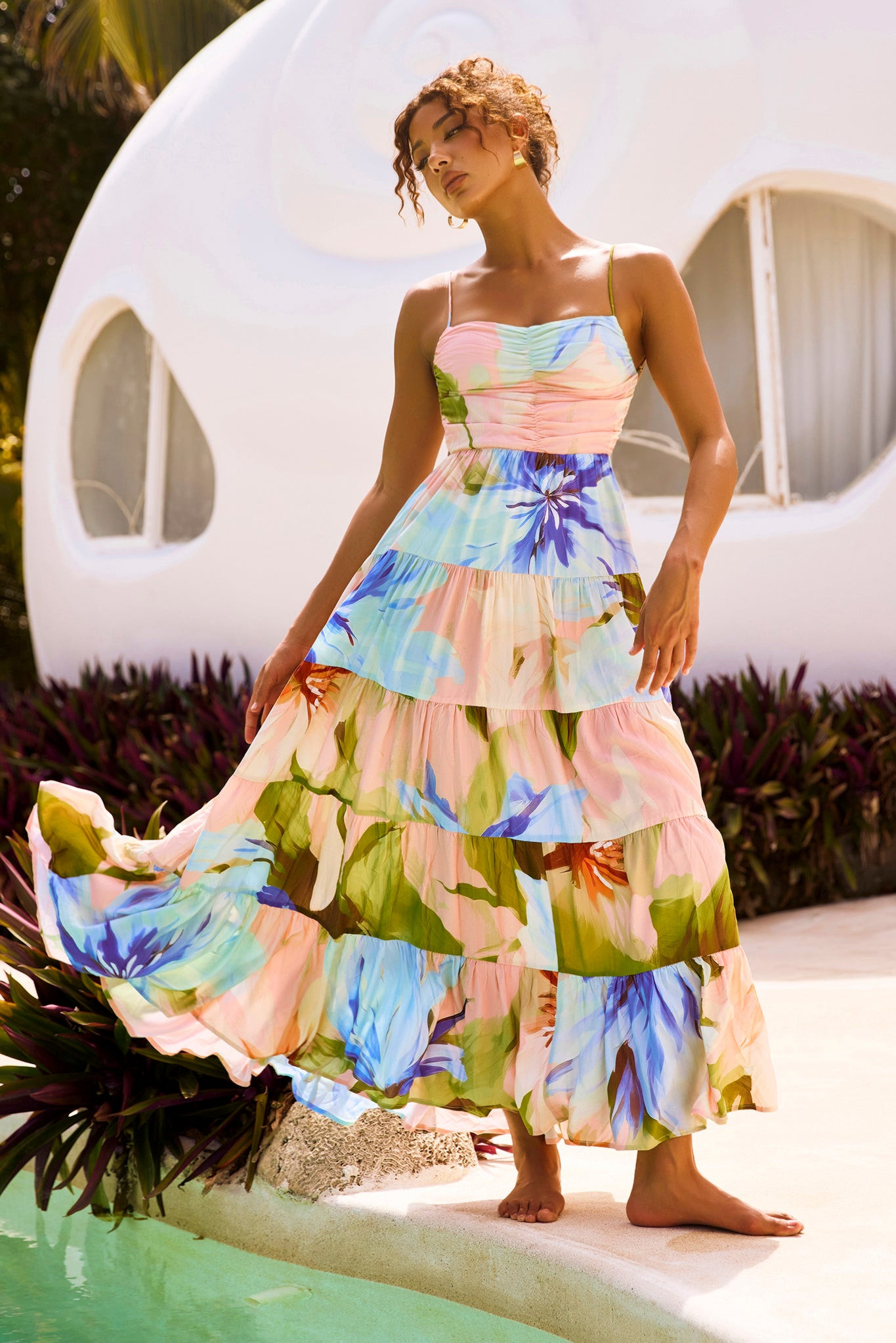 Endless Wishes Maxi Dress - Green Multi | Sage and Paige AUS.