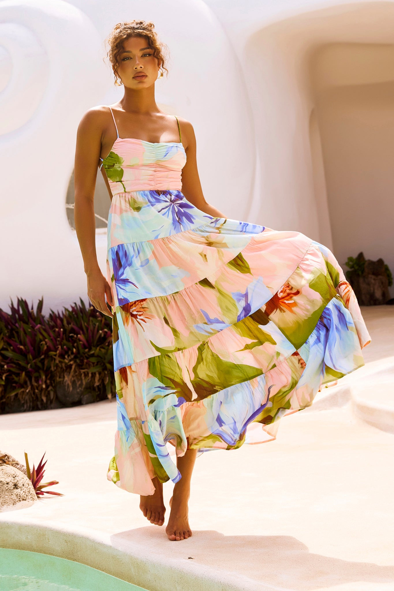 Endless Wishes Maxi Dress - Green Multi | Sage and Paige AUS.