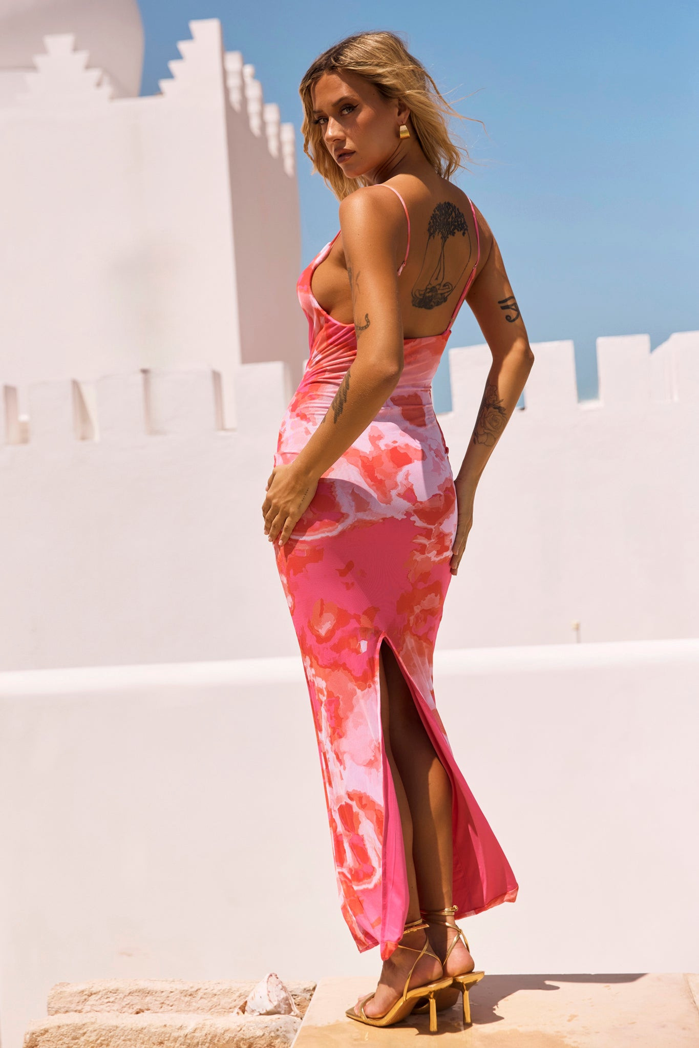 Perfect City Maxi Dress - Pink Multi | Sage and Paige AUS.