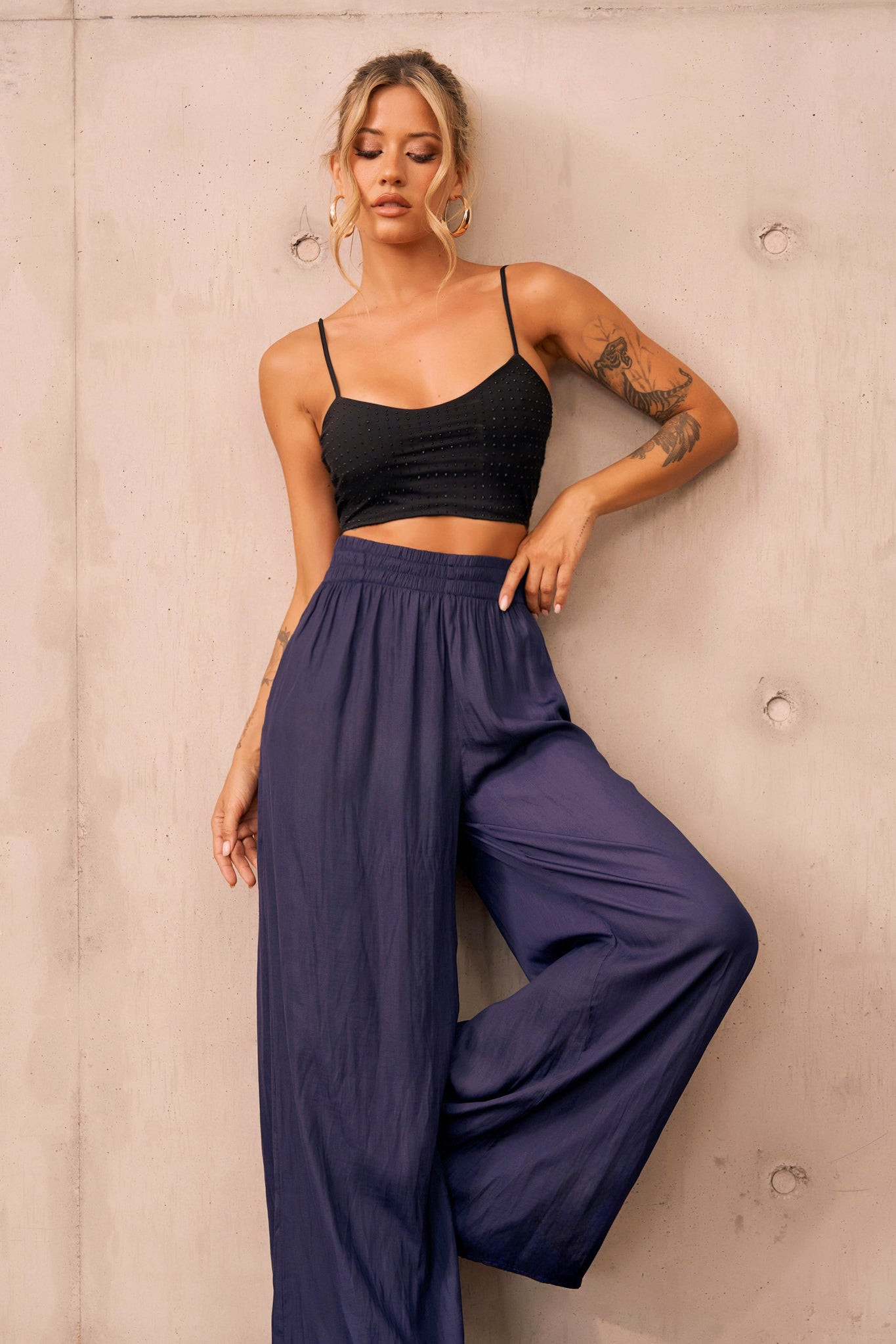 Light As Air Pants - Navy | Sage and Paige AUS.