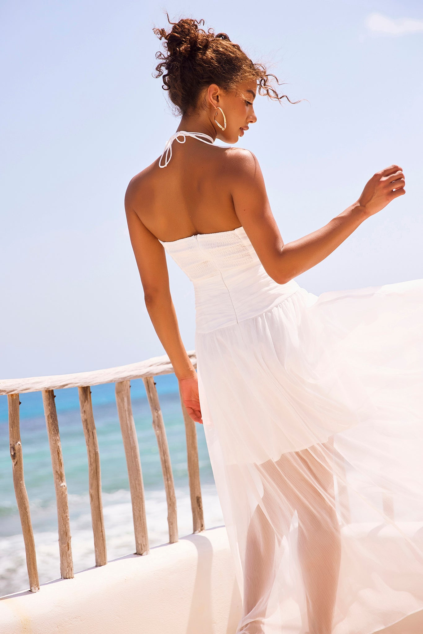 The Briana Maxi Dress - White | Sage and Paige AUS.