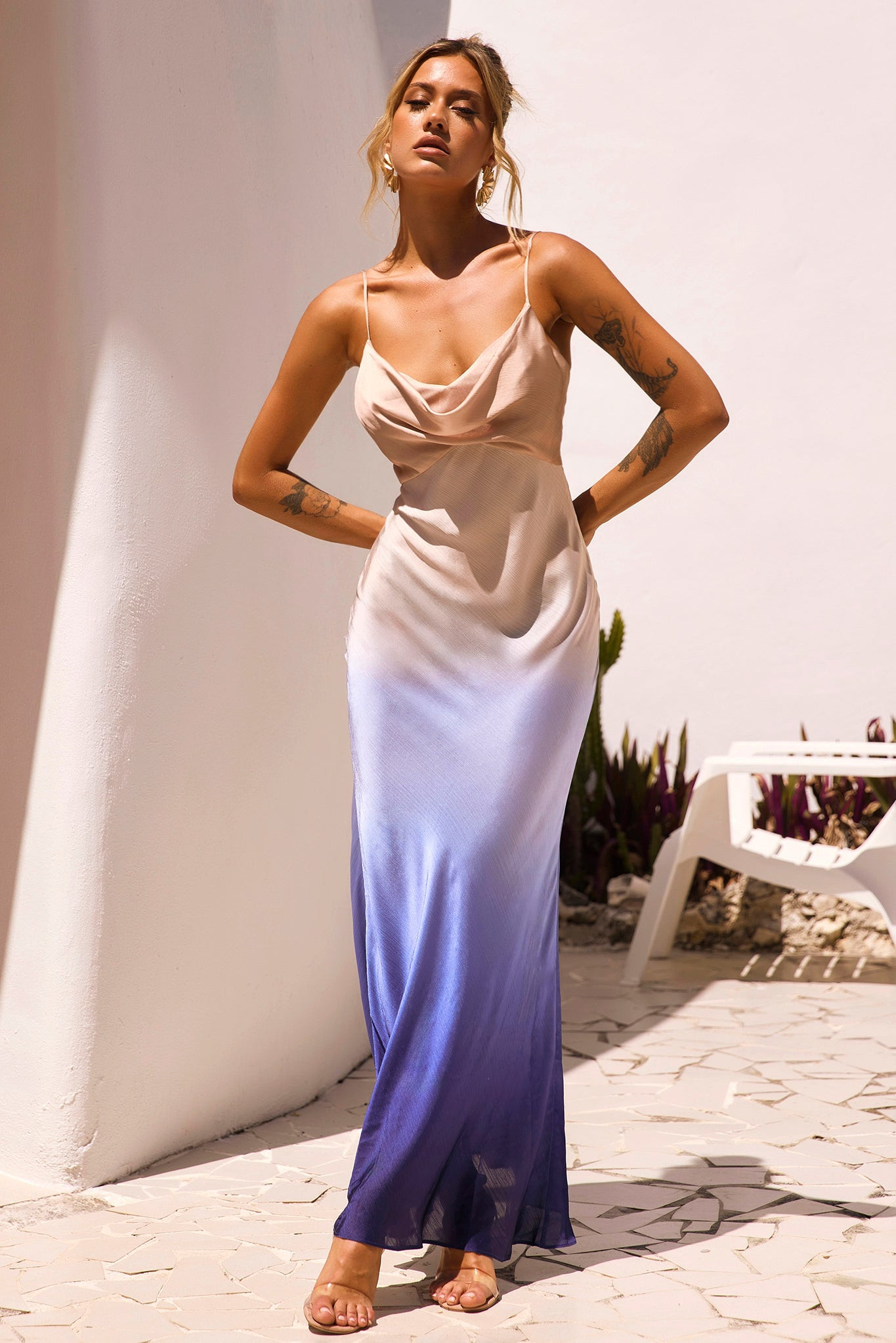 Hutch The Ridge Maxi Dress - Mocha Multi | Sage and Paige AUS.