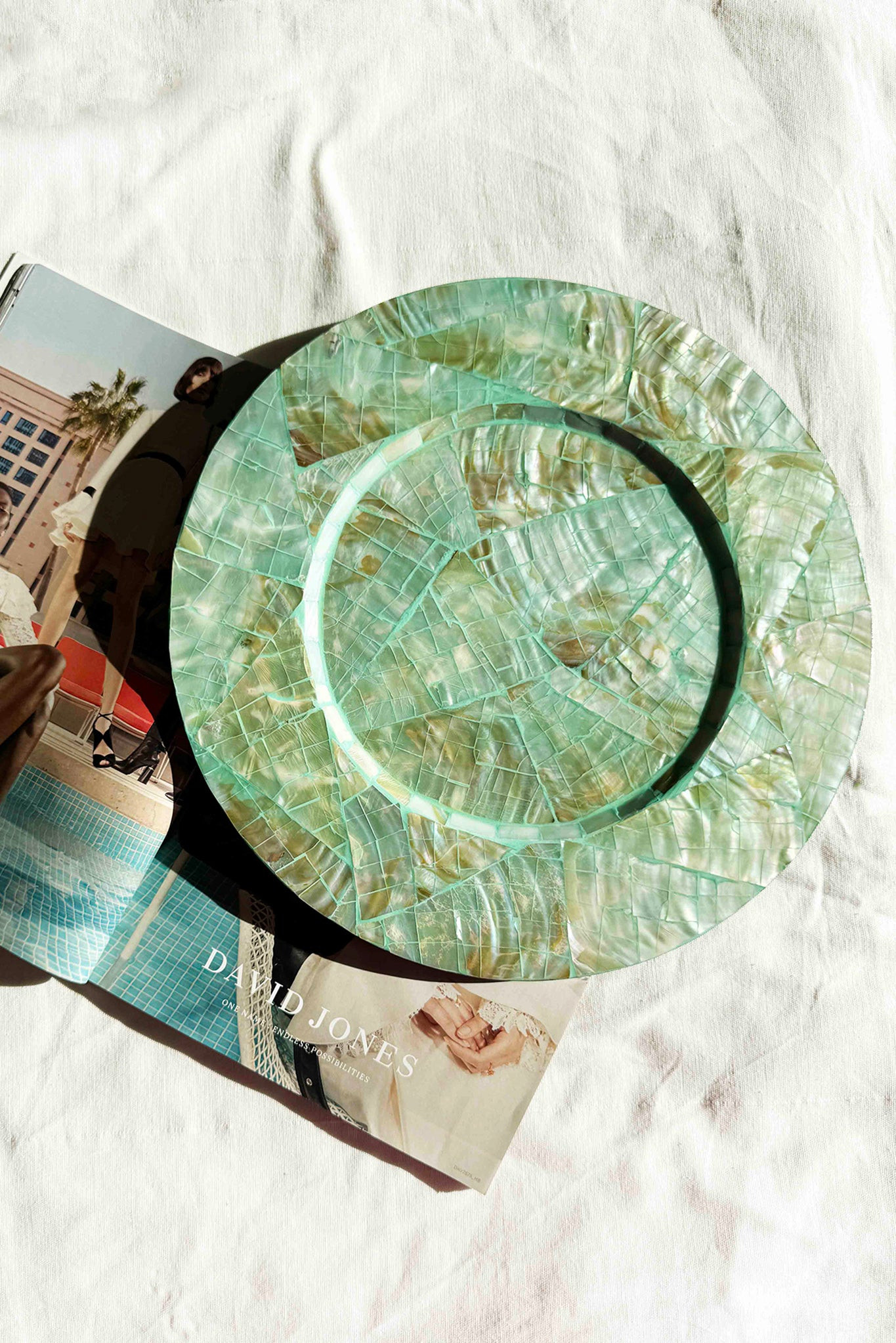 Shine Carry Decorative Plate - Sea Green | Sage and Paige AUS.