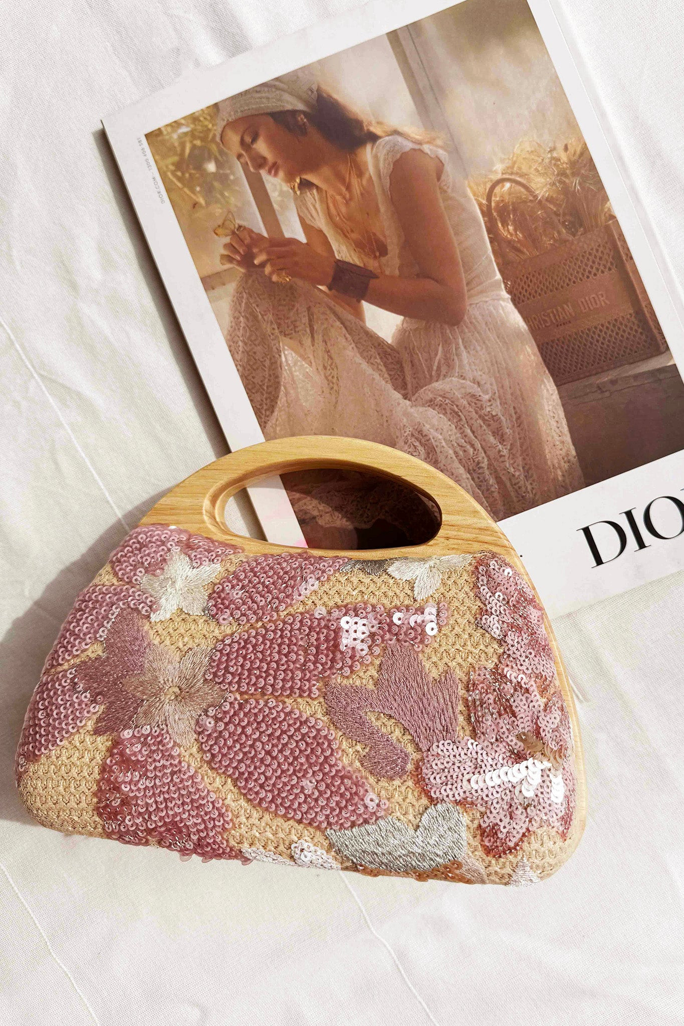 Etta Clutch Bag - Pink Multi | Sage and Paige AUS.