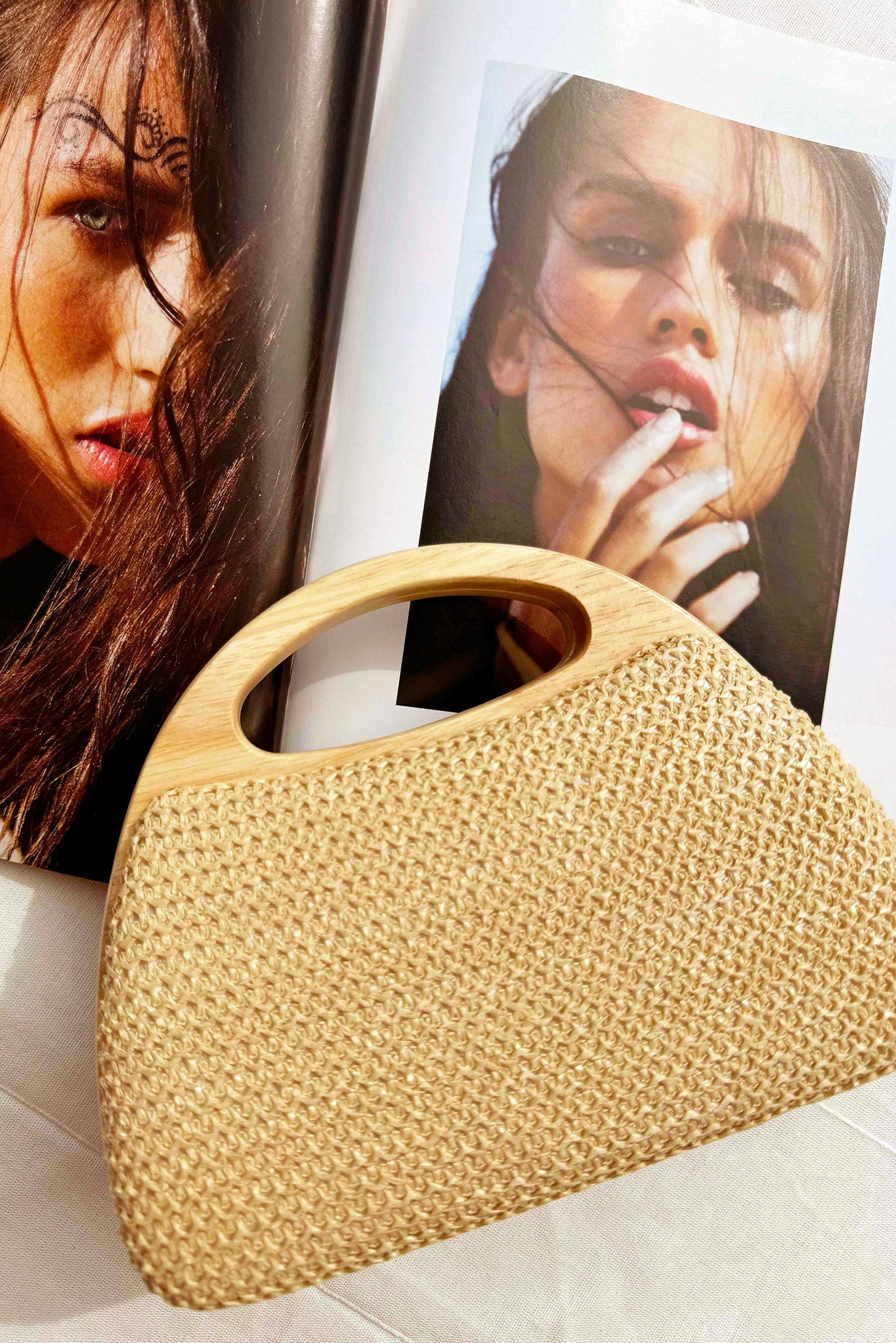 Vintage Summer Clutch Bag - Orange Multi | Sage and Paige AUS.