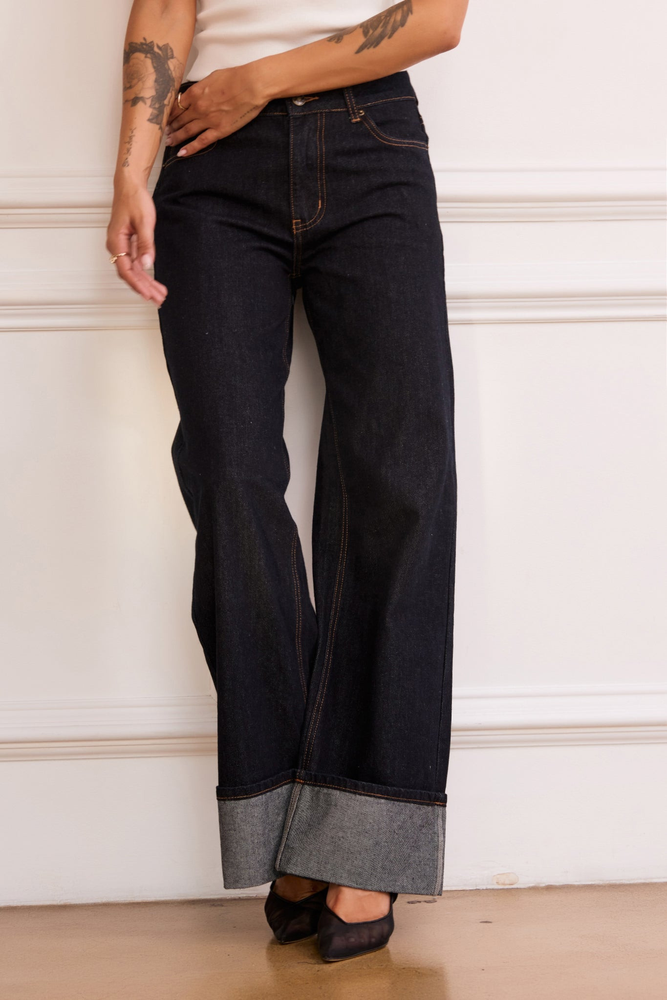 Jackie Jeans - Dark Denim Blue | Sage and Paige AUS.
