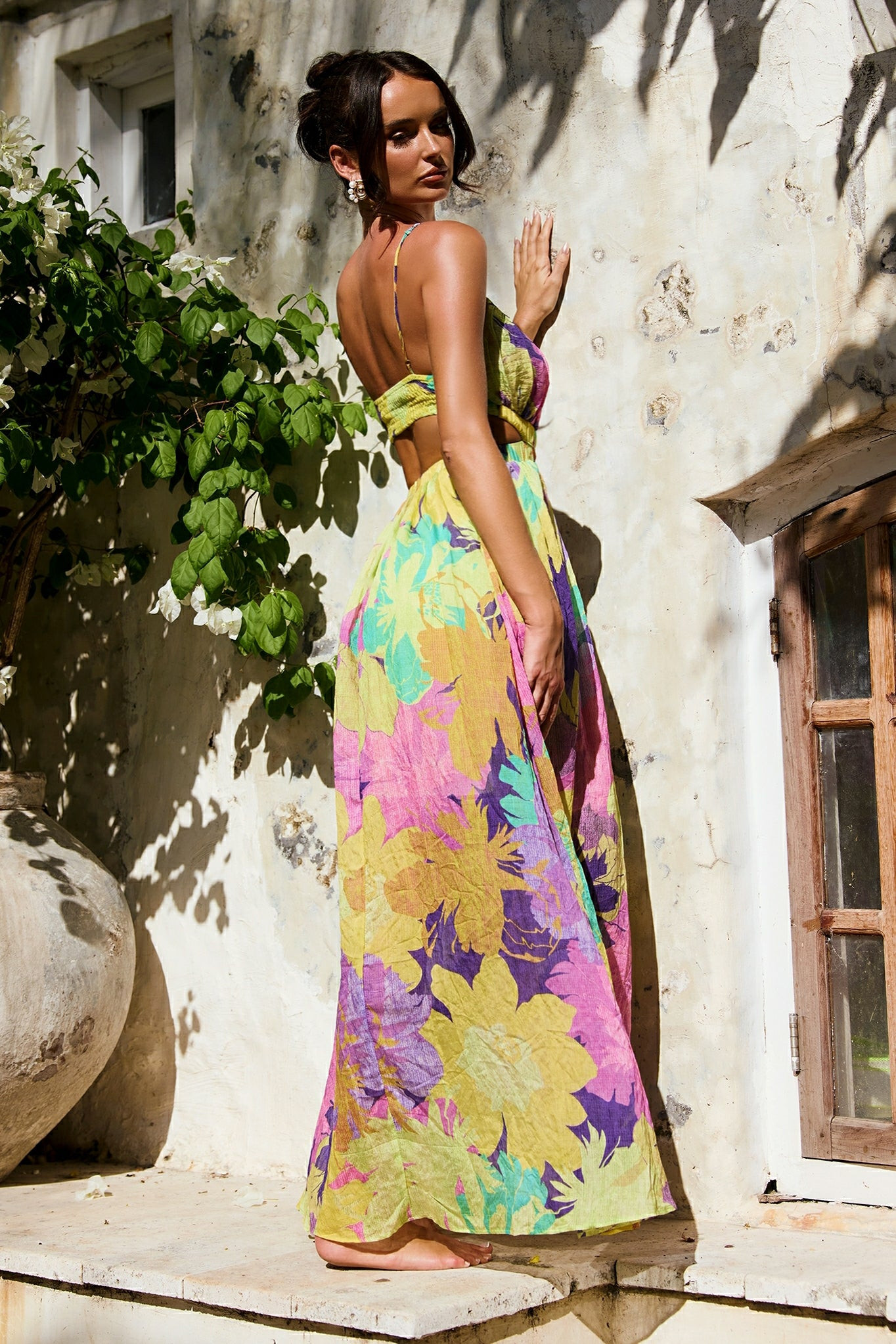 Taking It Maxi Dress - Yellow Multi | Sage and Paige AUS.