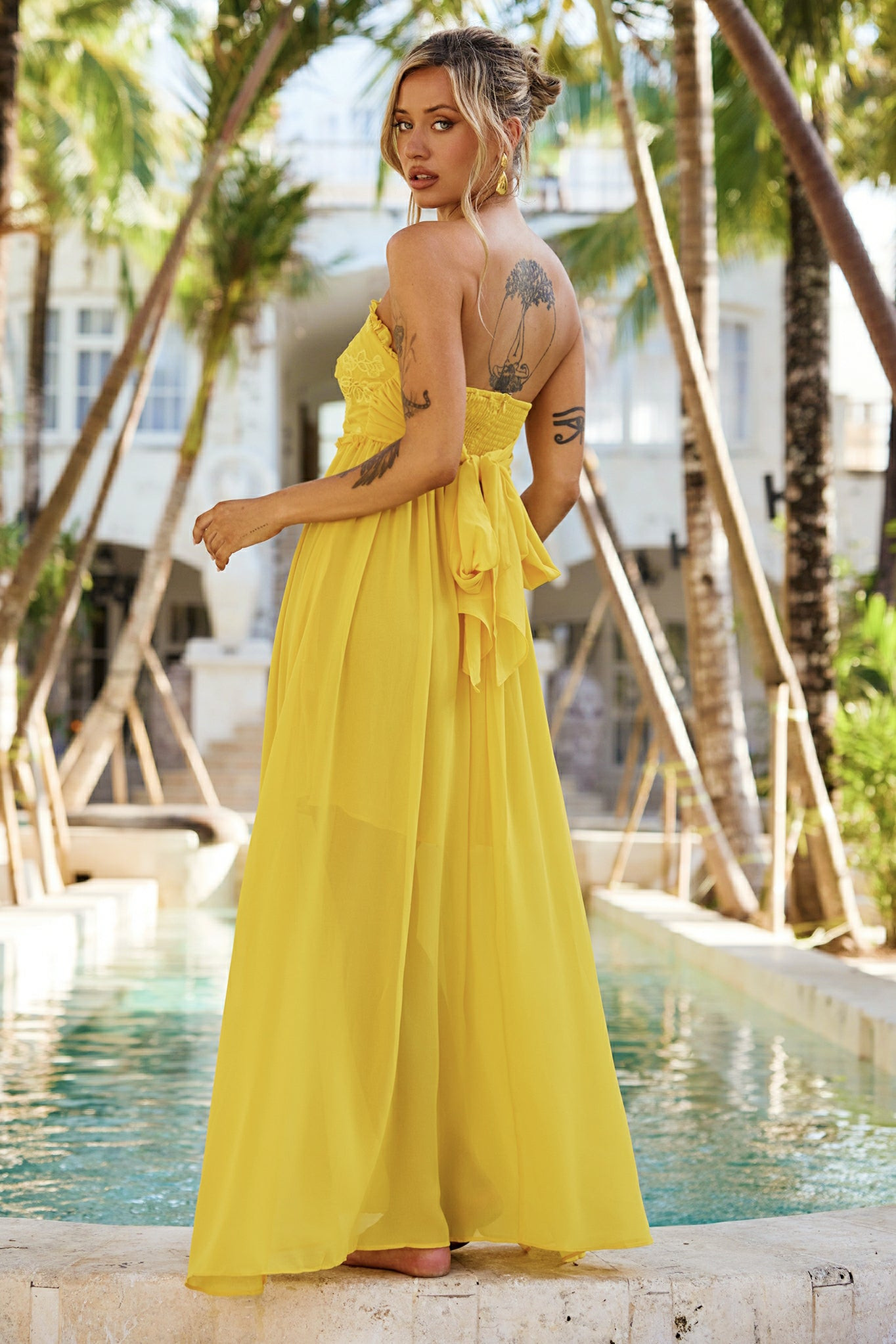 Jules Maxi Dress - Yellow | Sage and Paige AUS.