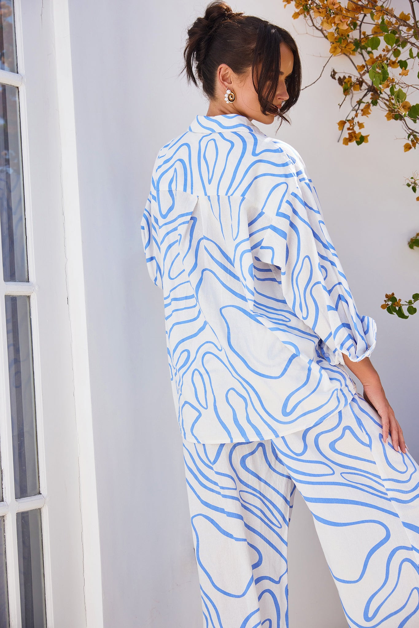 Sunlights In Capri Shirt - Blue | Sage and Paige AUS.