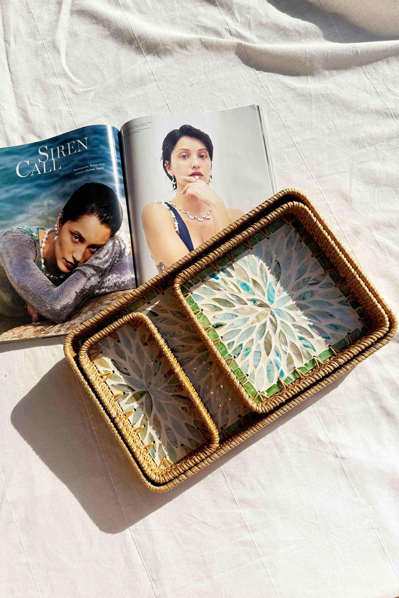 Brooke Tray Set - Aqua | Sage and Paige AUS.
