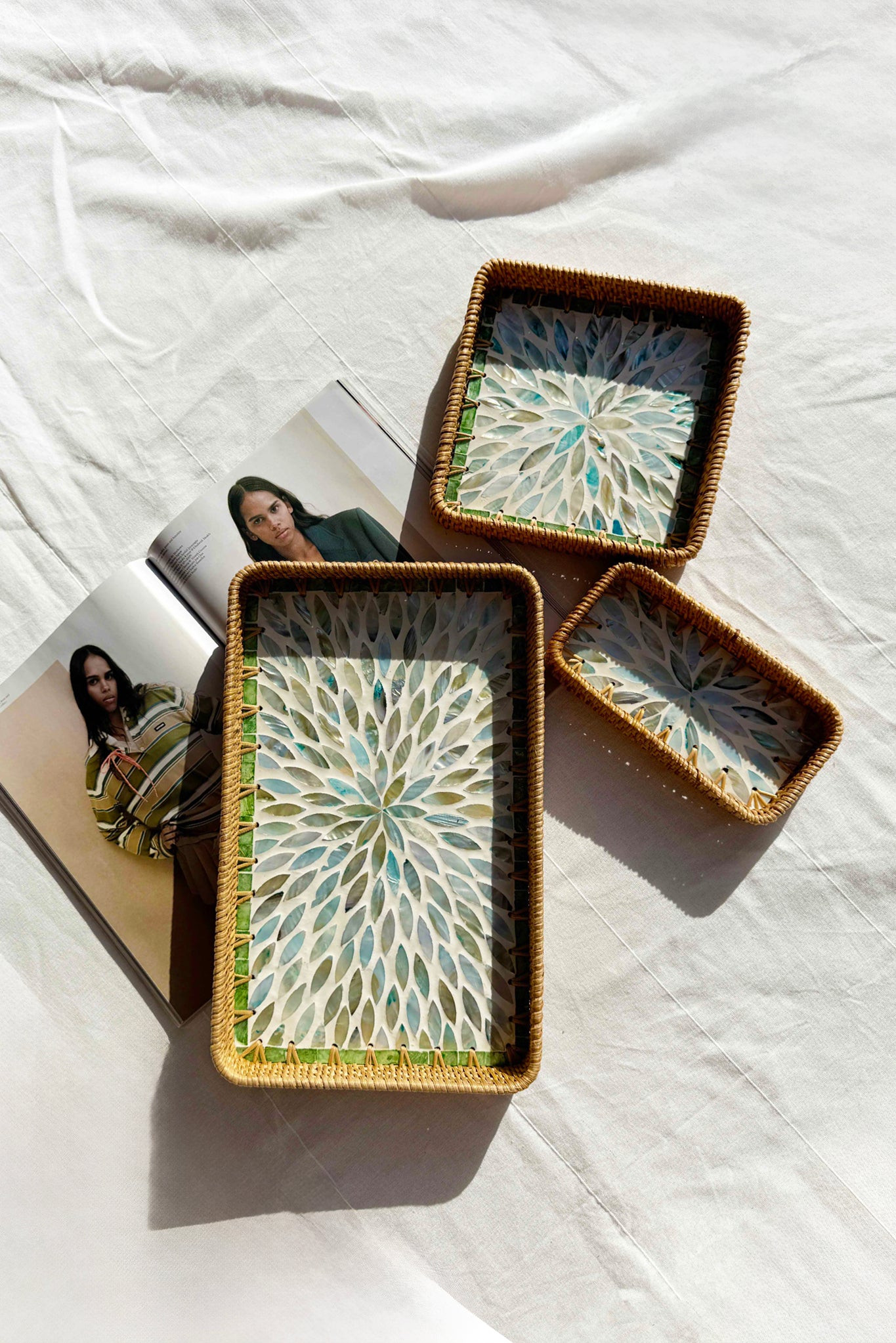 Brooke Tray Set - Aqua | Sage and Paige AUS.