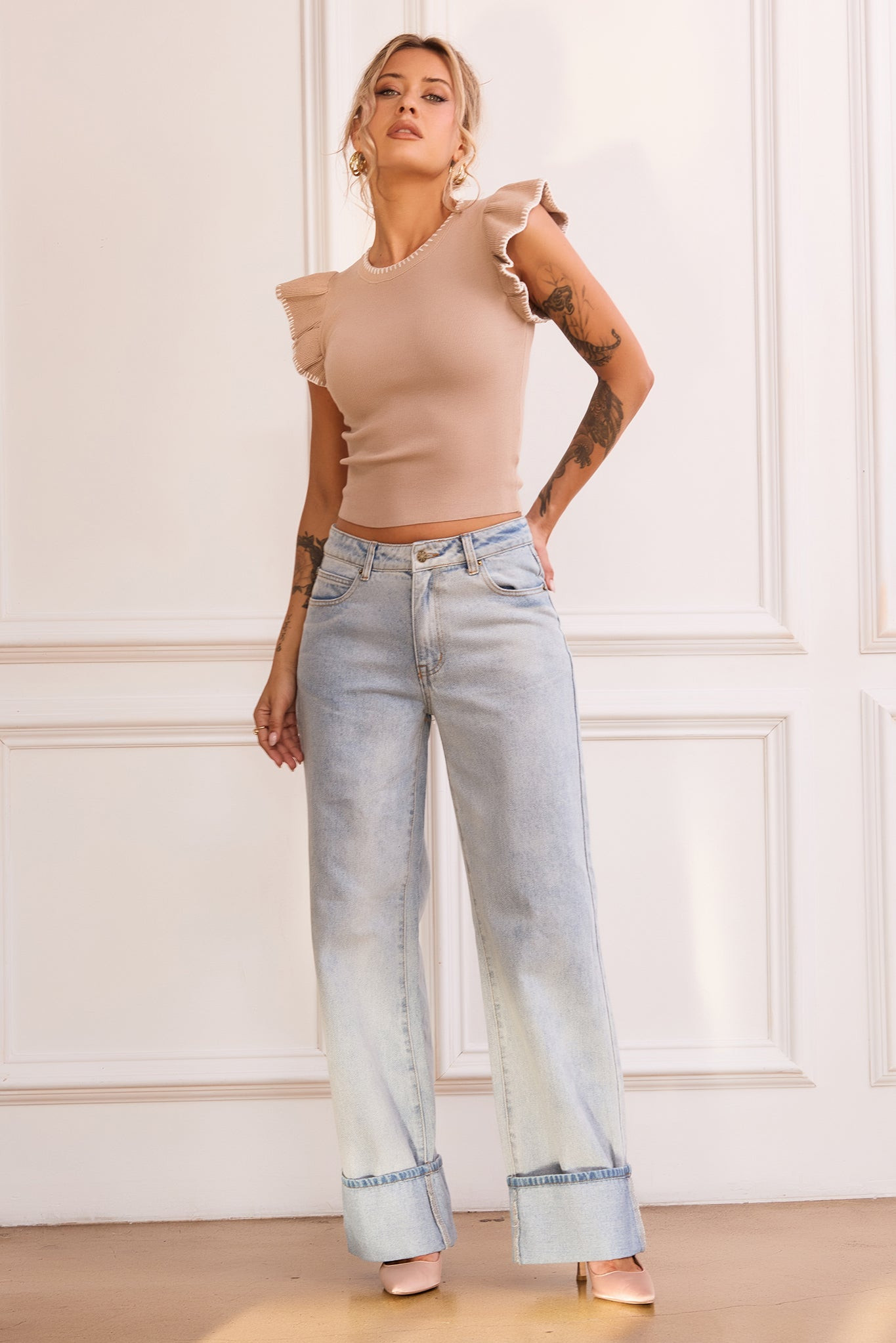 Jackie Jeans - Washed Blue | Sage and Paige AUS.