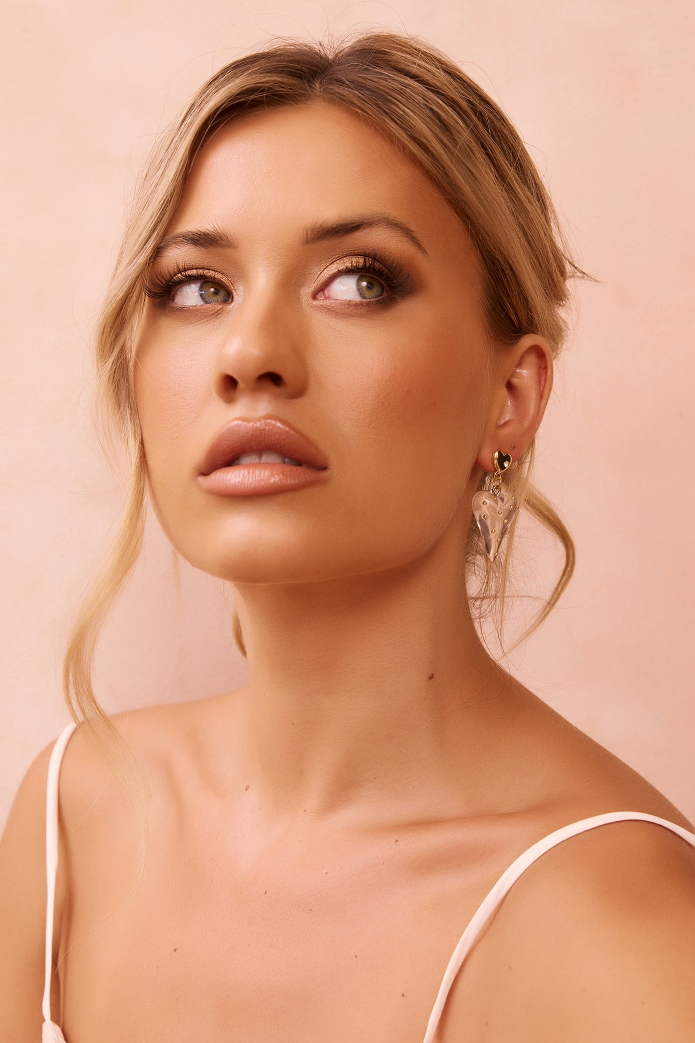 Heart Glows Earrings - Clear | Sage and Paige AUS.