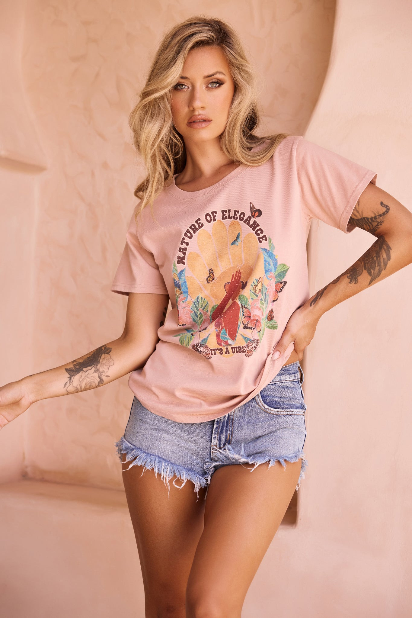 Talk To Nature Tee - Mocha | Sage and Paige AUS.