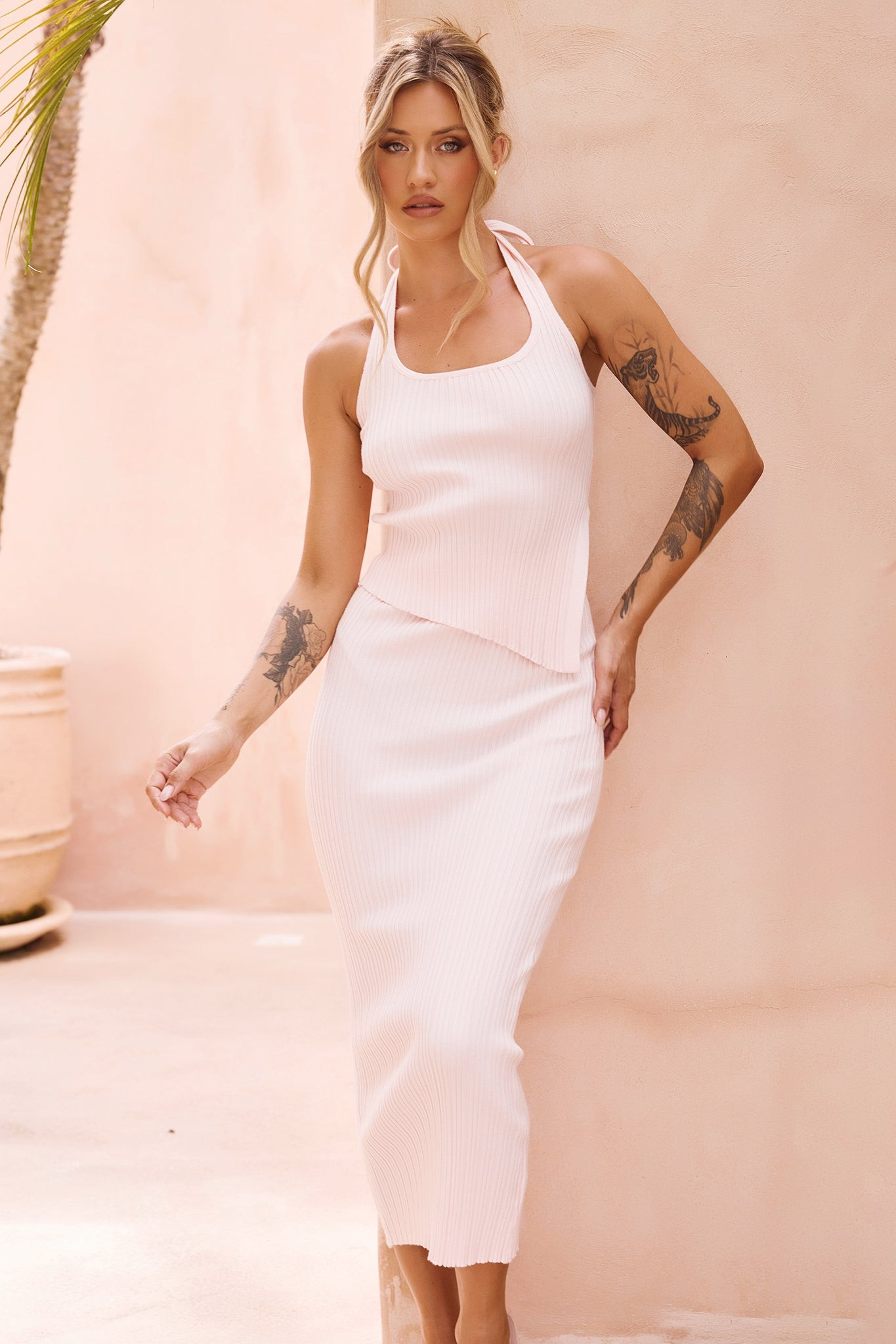 Style Essence Knit Top - Pink | Sage and Paige AUS.